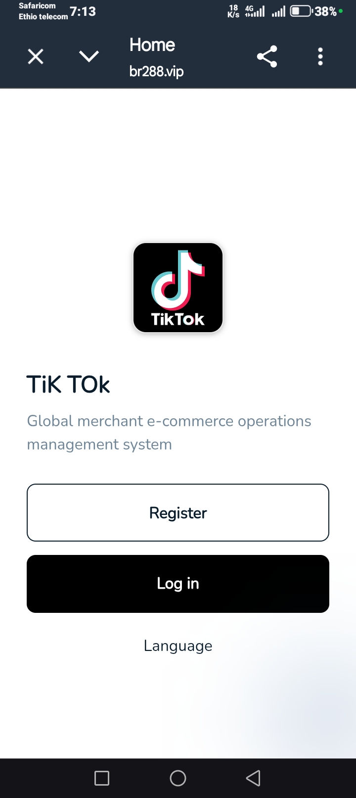 with the name of TikTok 