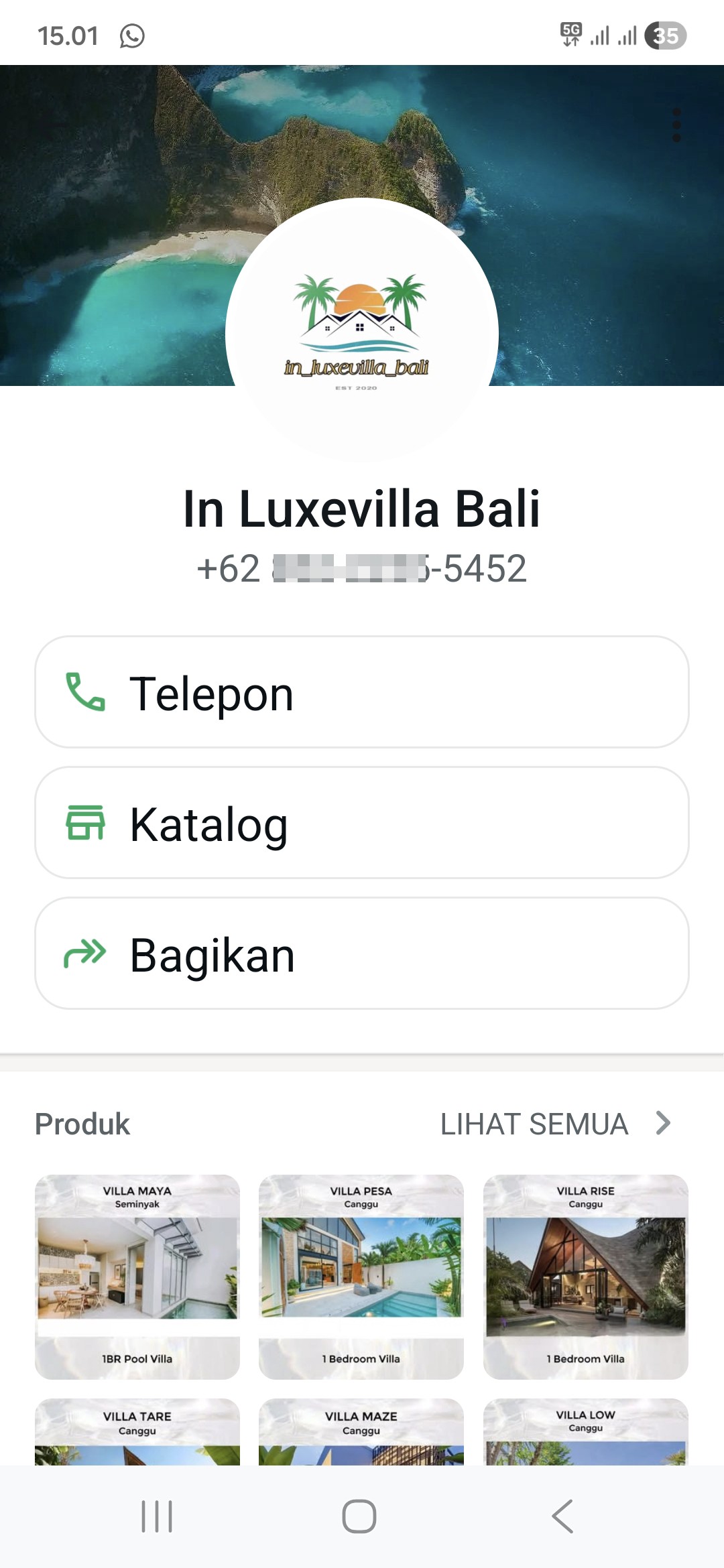 penipuan agen properti vila di bali  0852-2255-5452