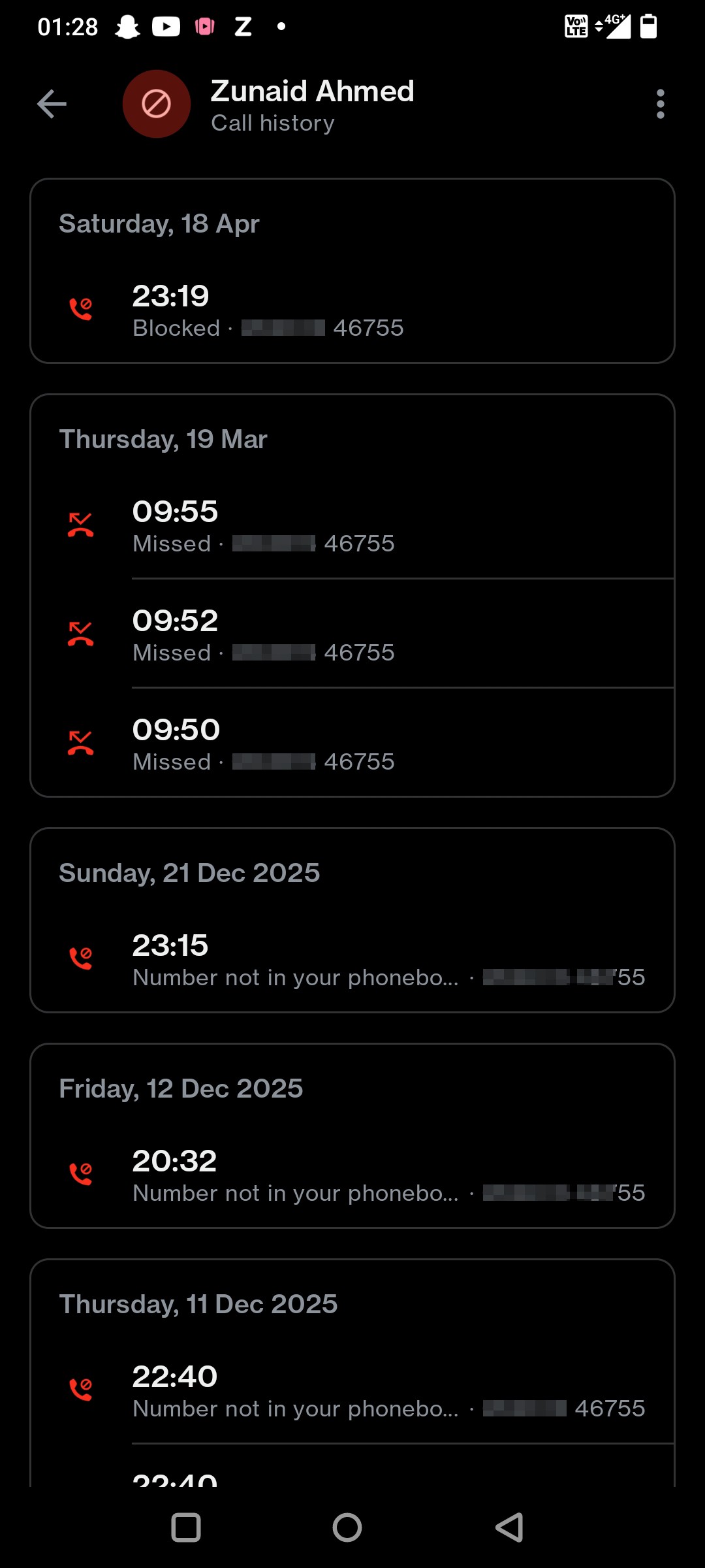 I'm constantly getting calls from this number even after blocking, I get calls specially at night.. - image 2