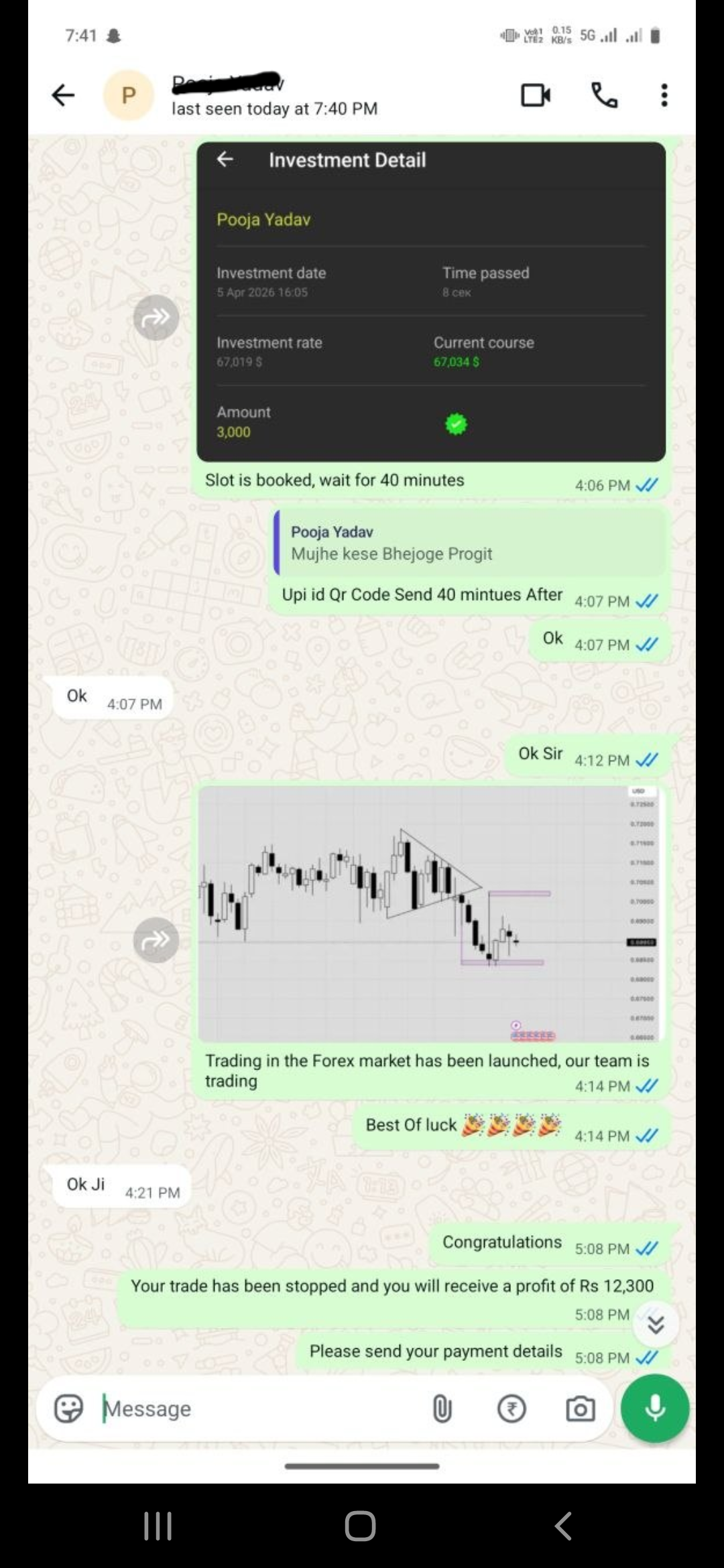 Is this an investment scam? This is a telegram channel to give him money and he will make it  2x, 3x - image 10