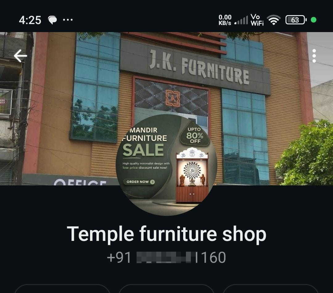 Temple furniture shop