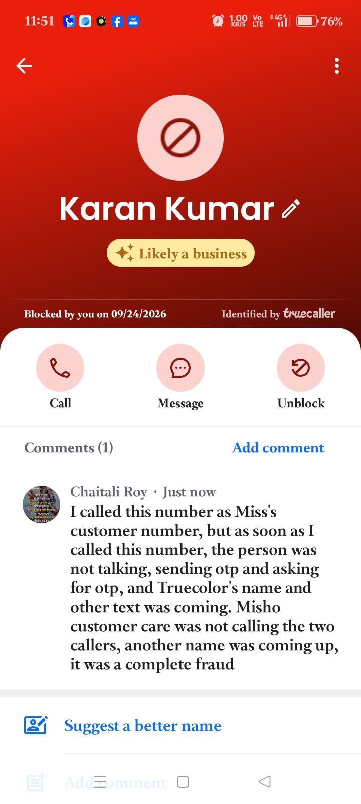 Meesho customar Care fraud