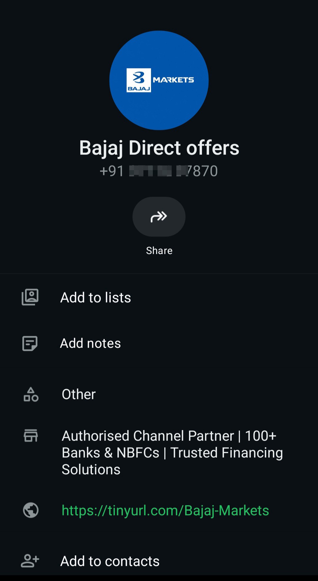 How to deal with the extremely annoying spam calls and WhatsApp messages from Bajaj Finance?