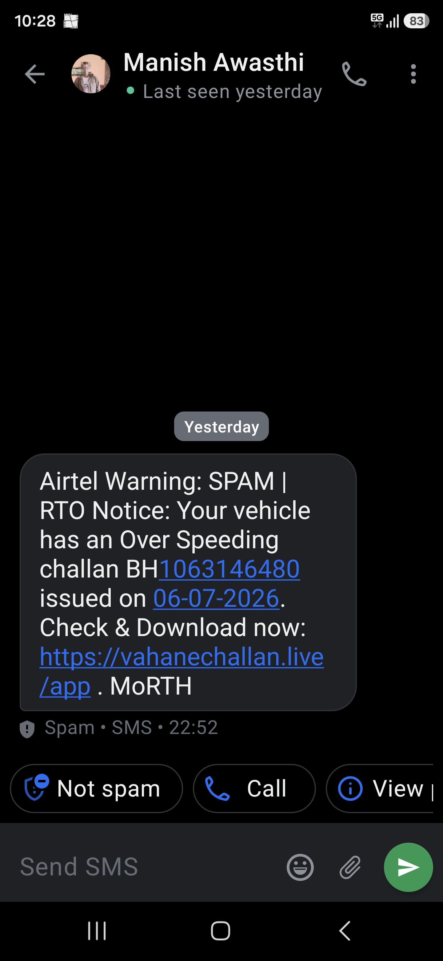 Vehicle eChallan Scam