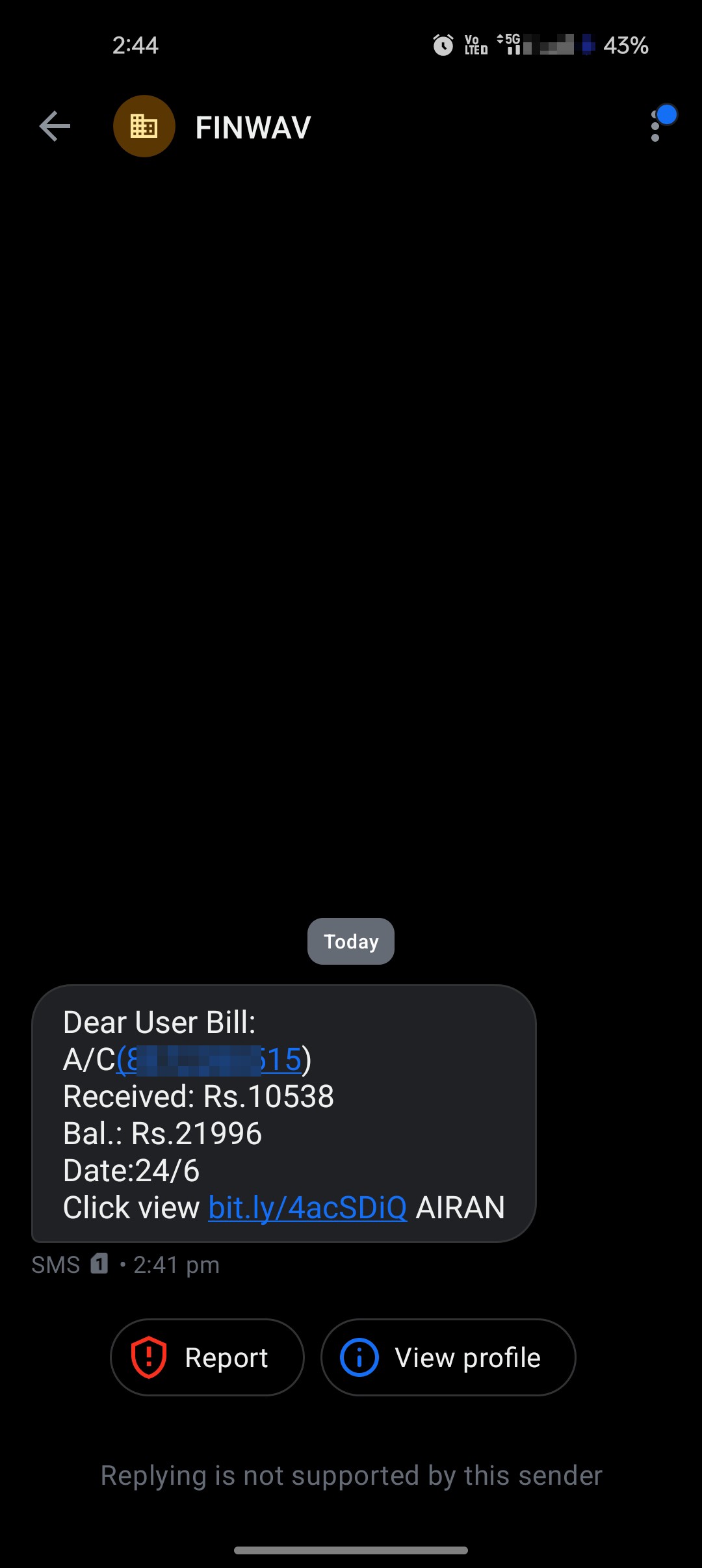 why send this this type of sms ??