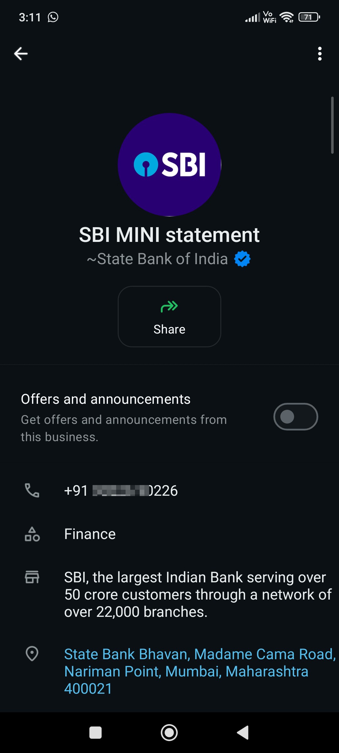 scam alert!.. never share OTP to even to SBI Verified Account