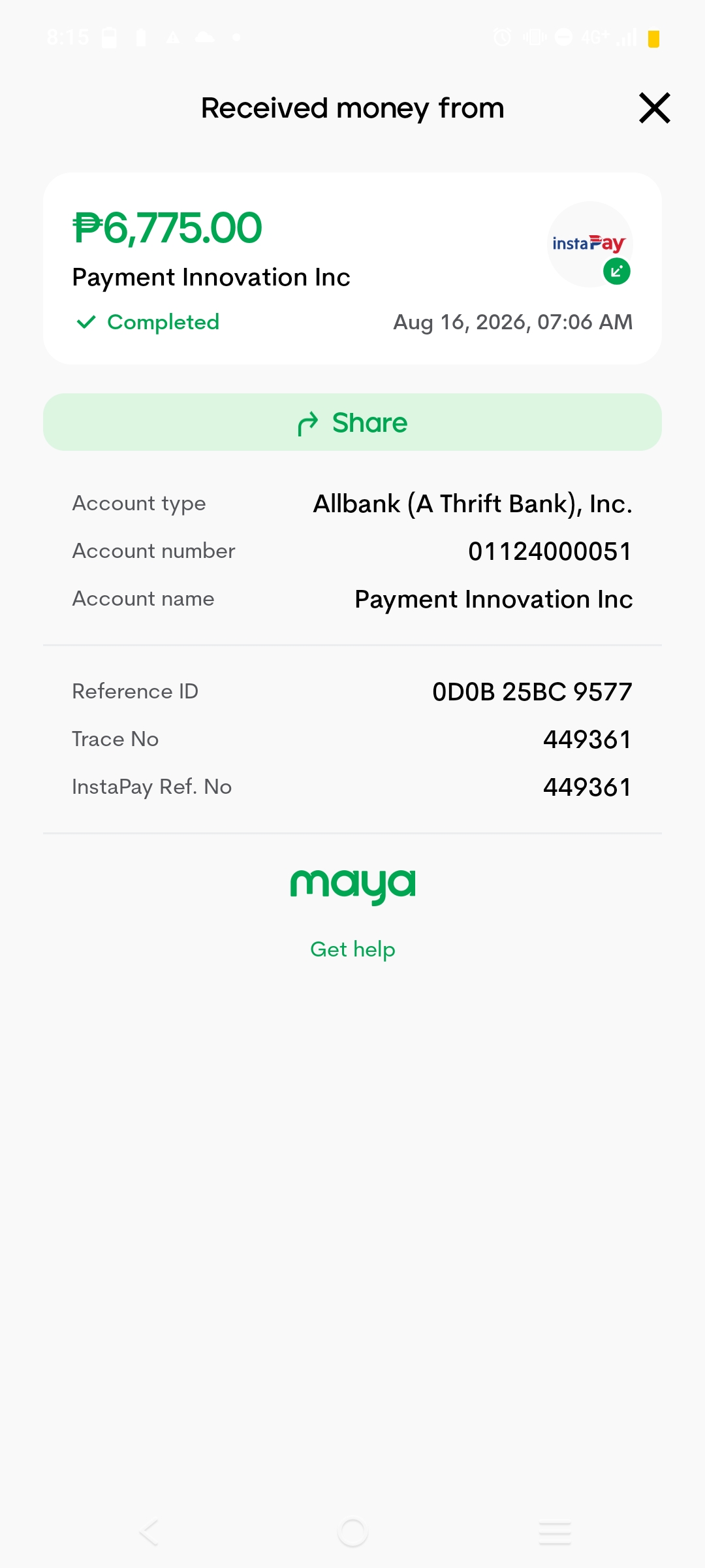 The amount you borrowed from Kaltas is even bigger.
