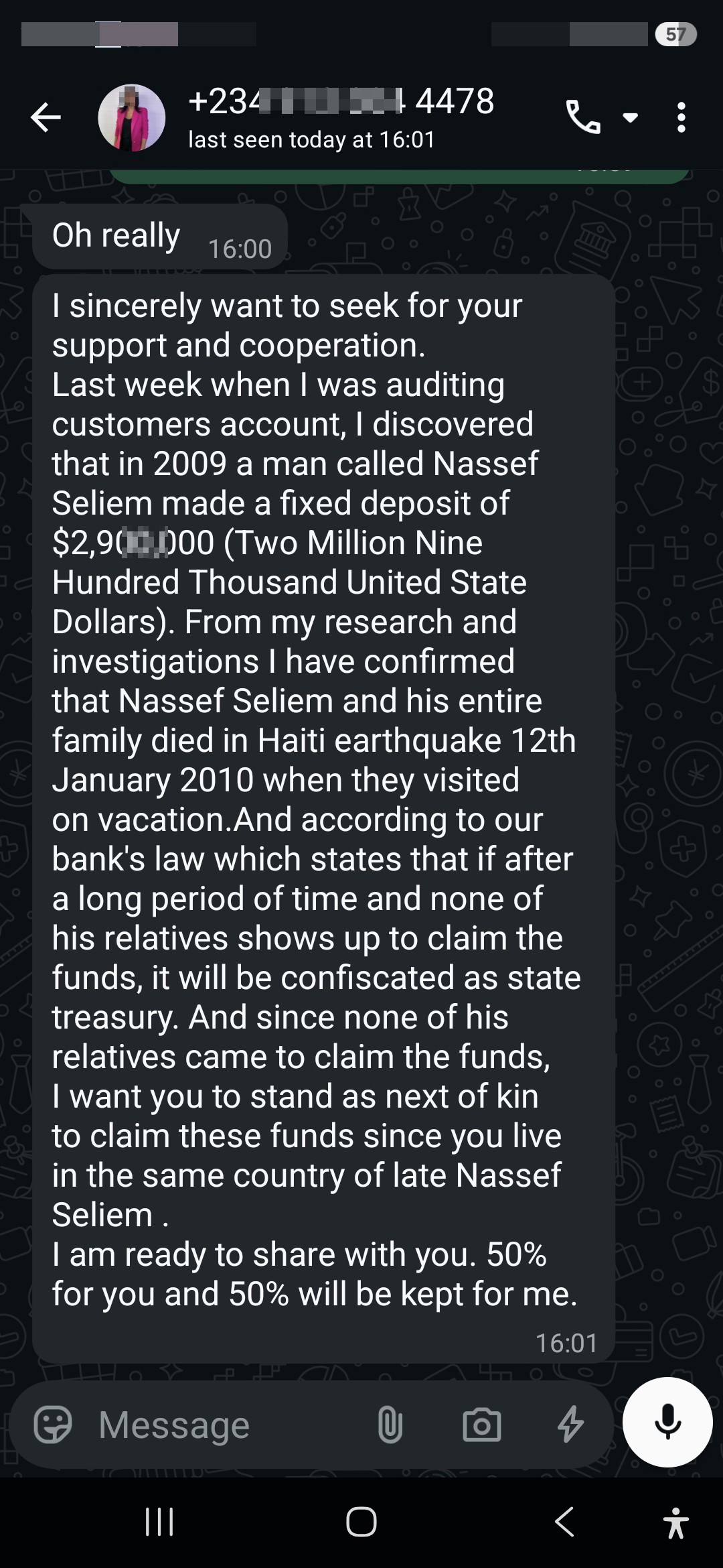 Nigerian Scammer trying to money - image 3