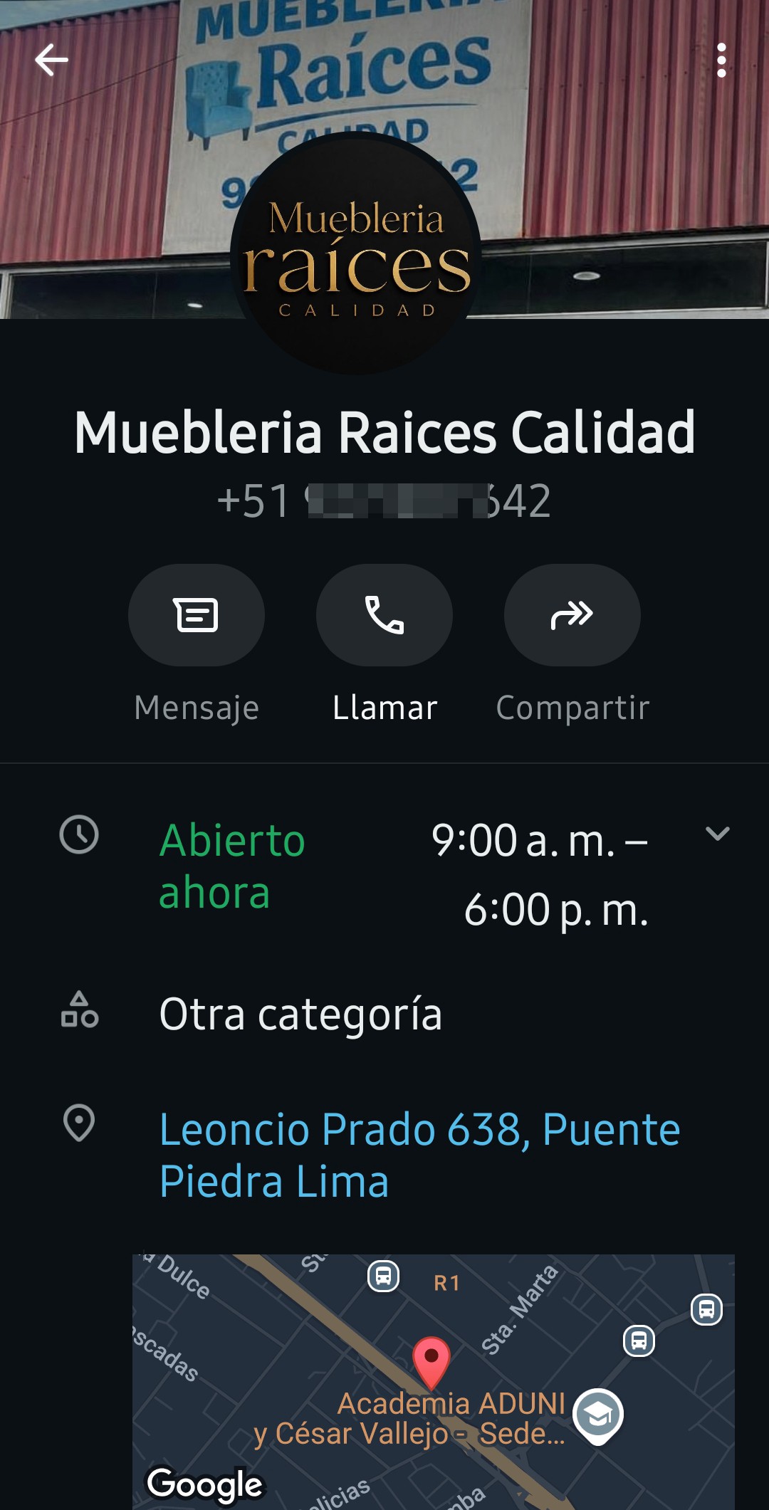 RAICES QUALITY FURNITURE STORE