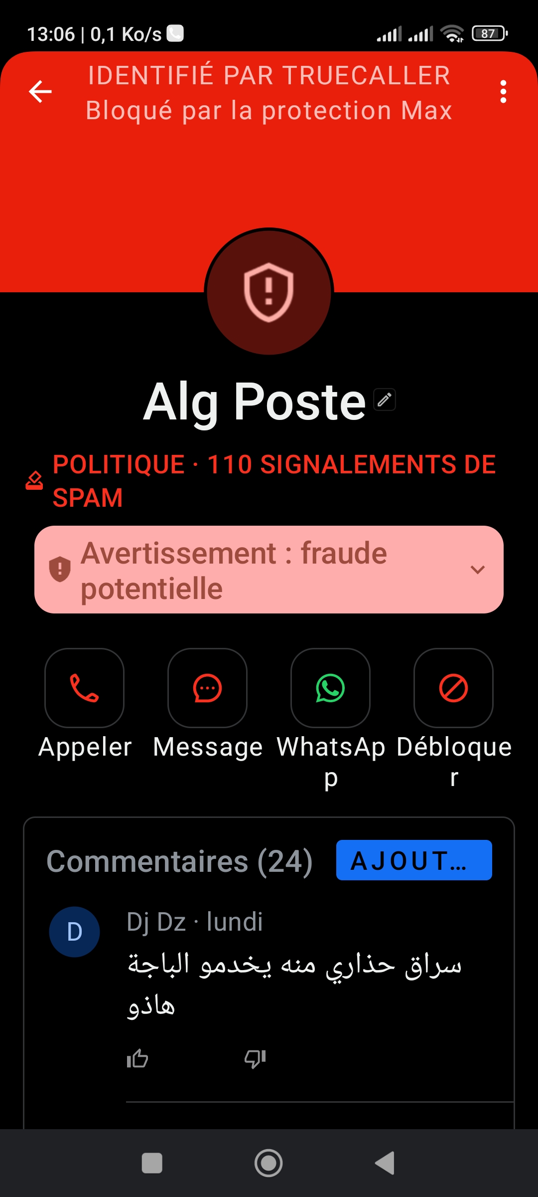 algérienne scammer 