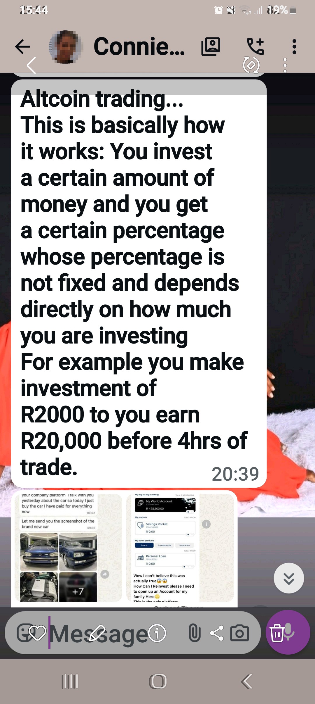 Scammer on ticktock 