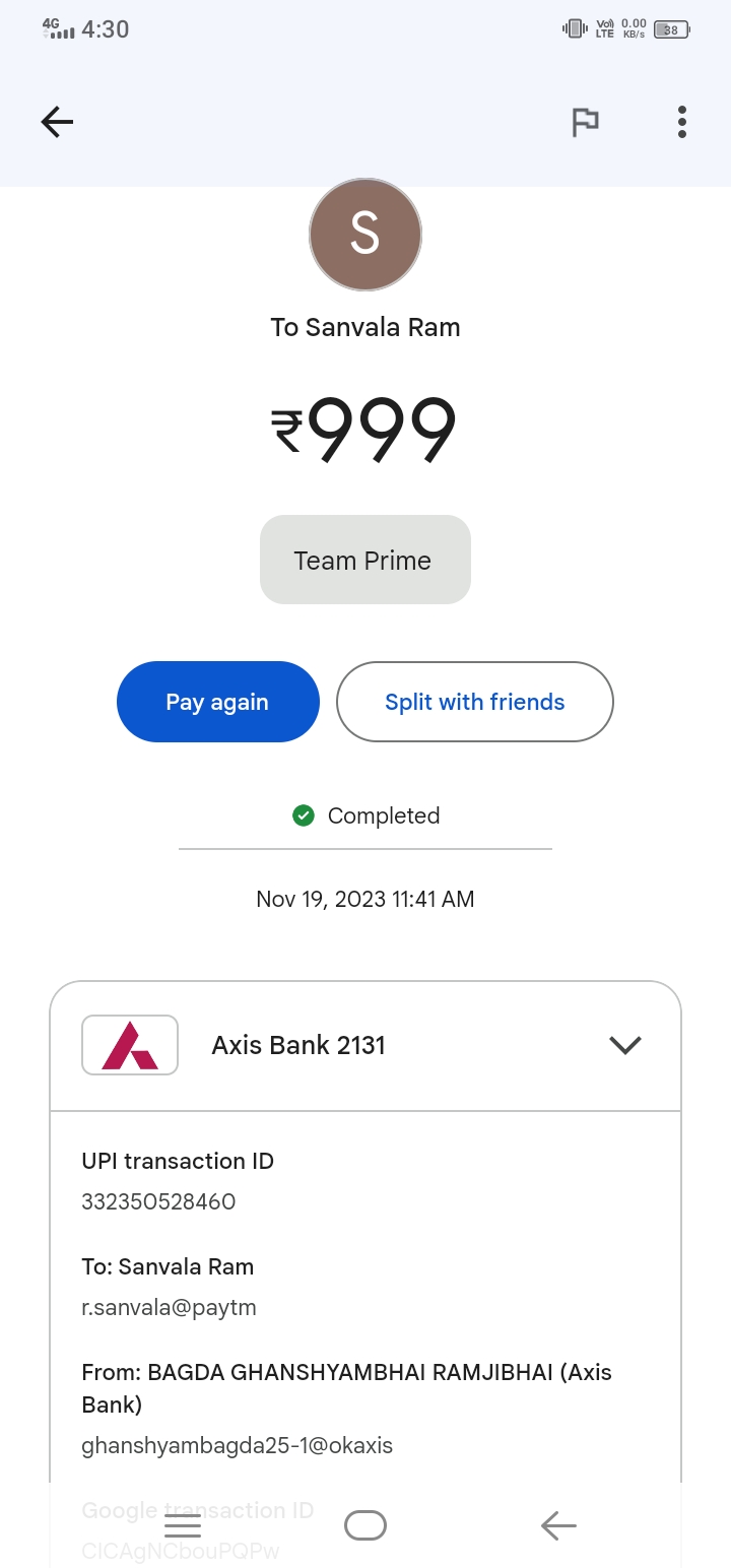 Online Gaming like Dream 11 team fraud  - image 2