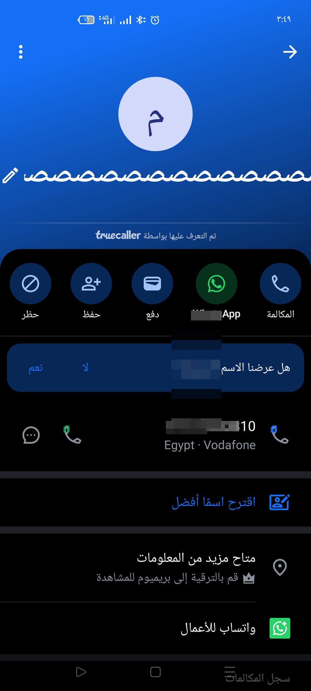 A scammer and a professional who claims to be from the financial administration of the Arab Republic of Egypt.