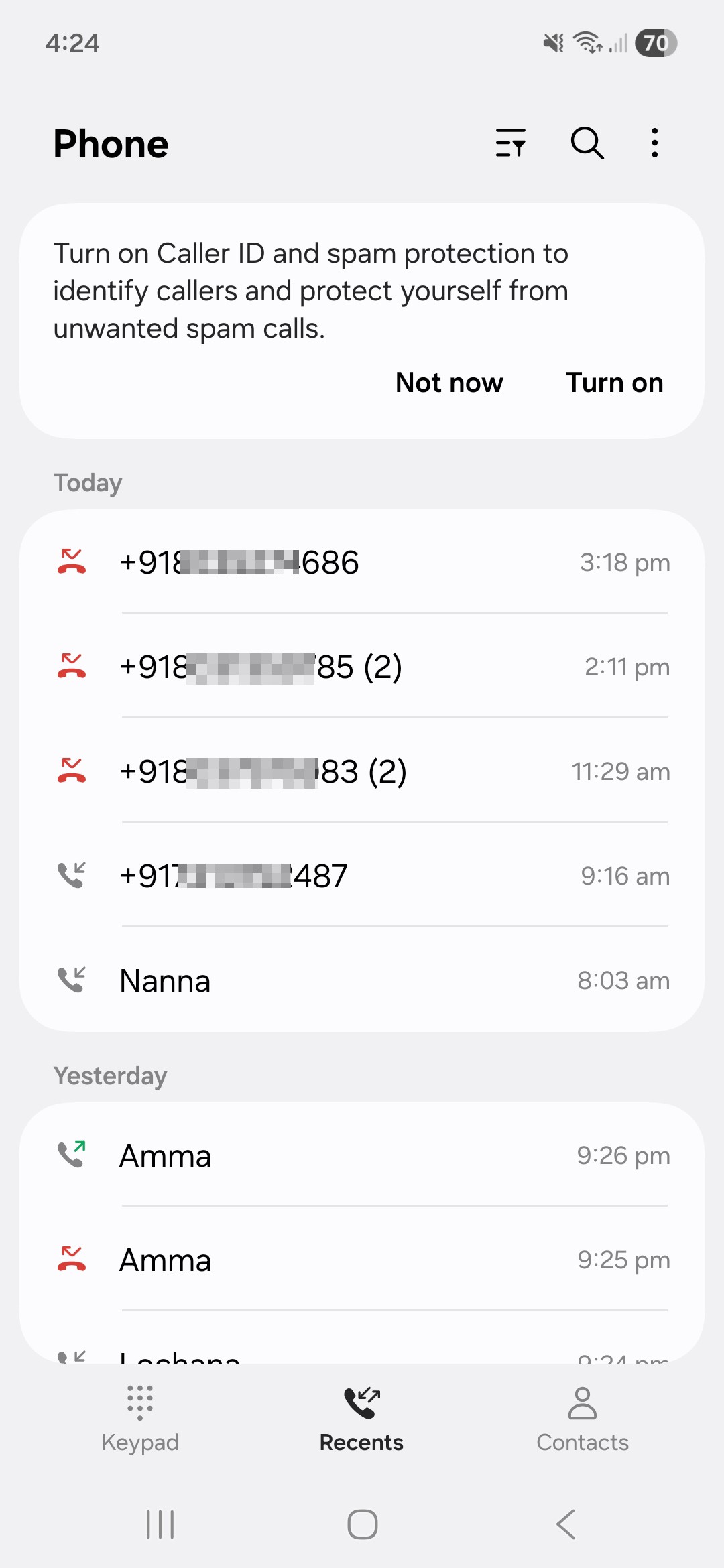 about spam calls