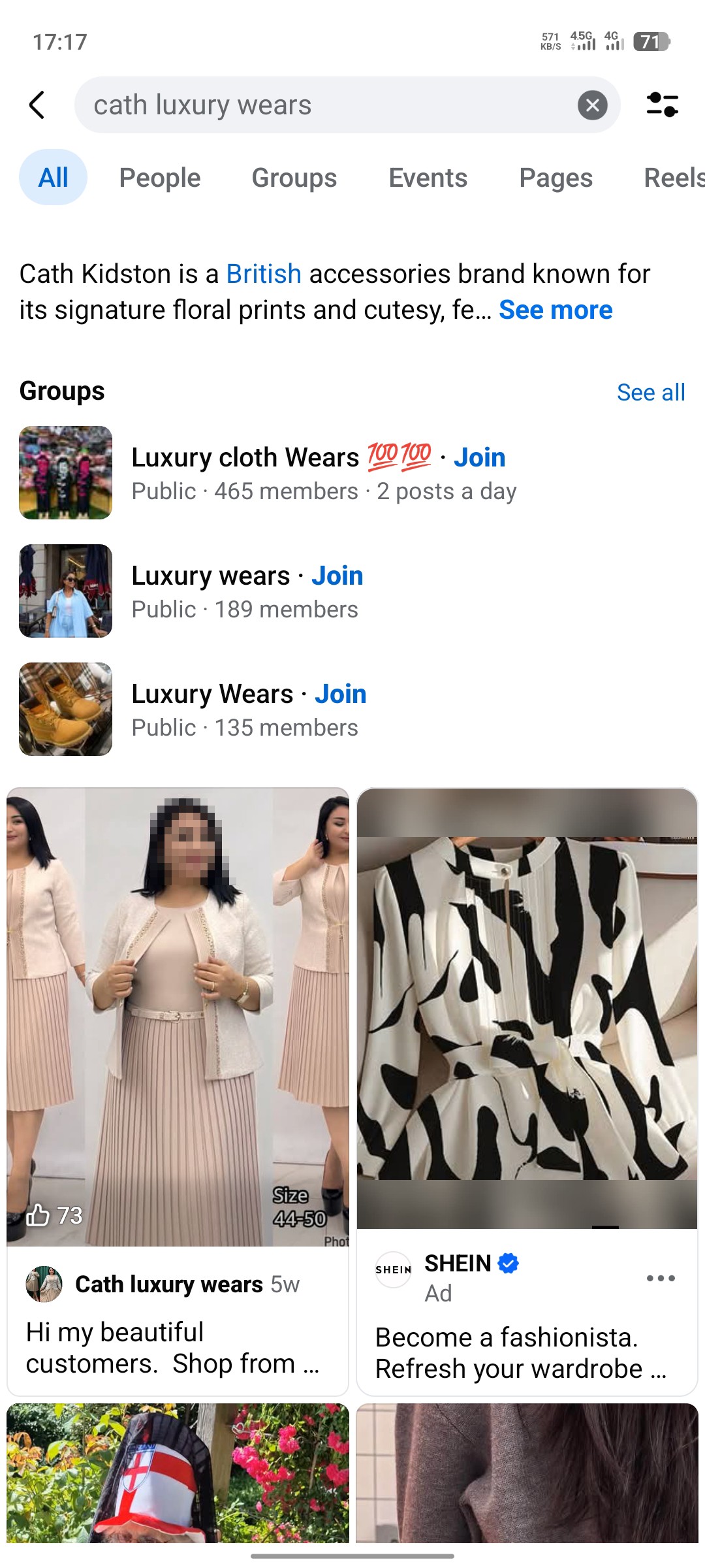 cathy luxury wears on facebook ad is a thief she is not real