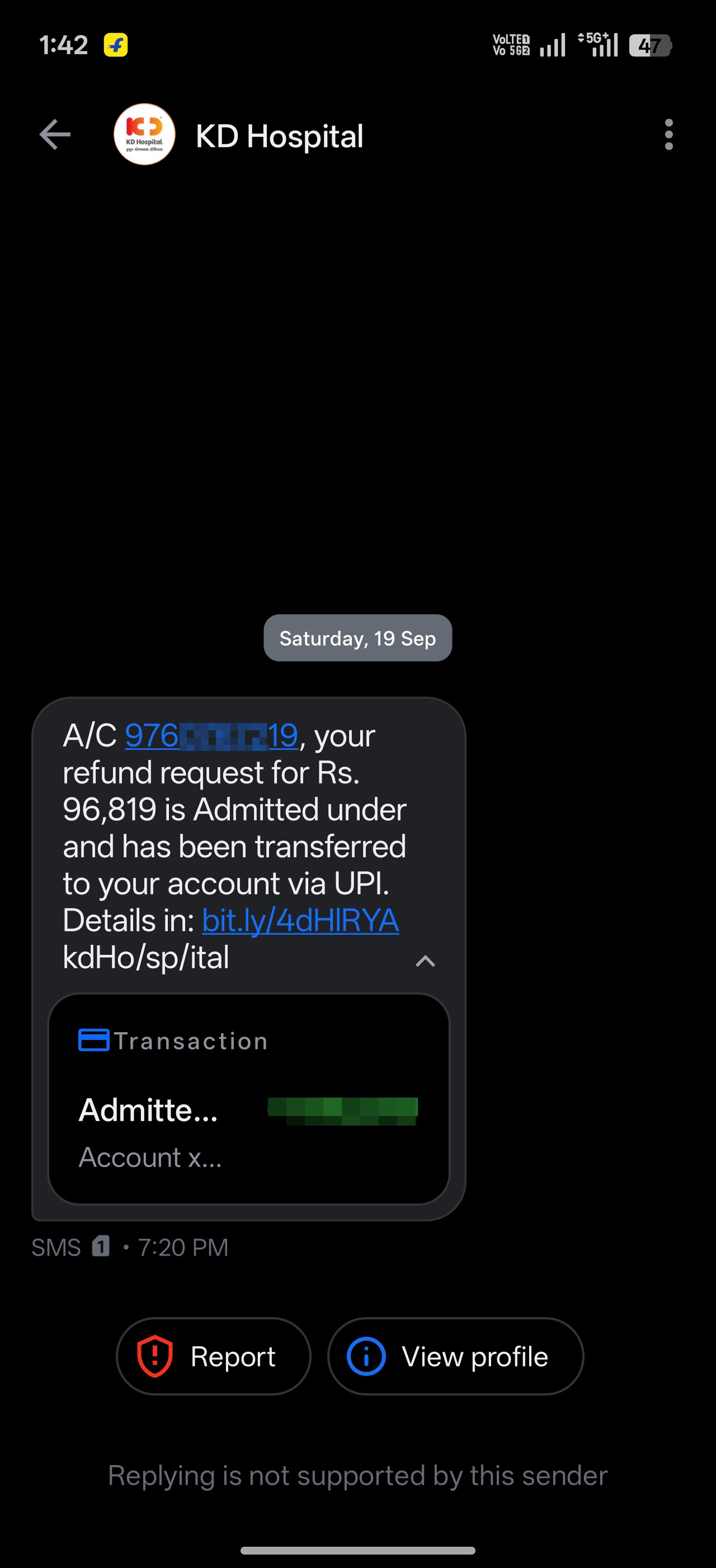 I have received this message 