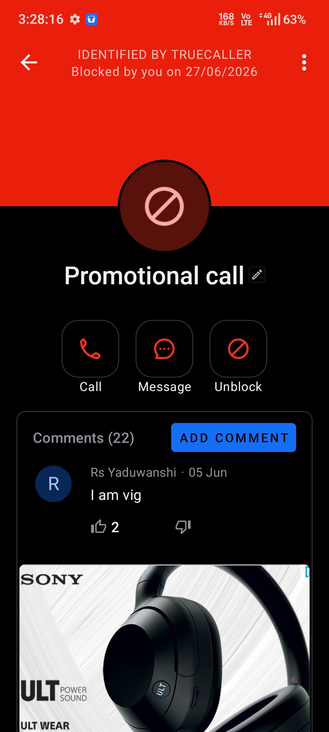 Disturbing too much even after blocking