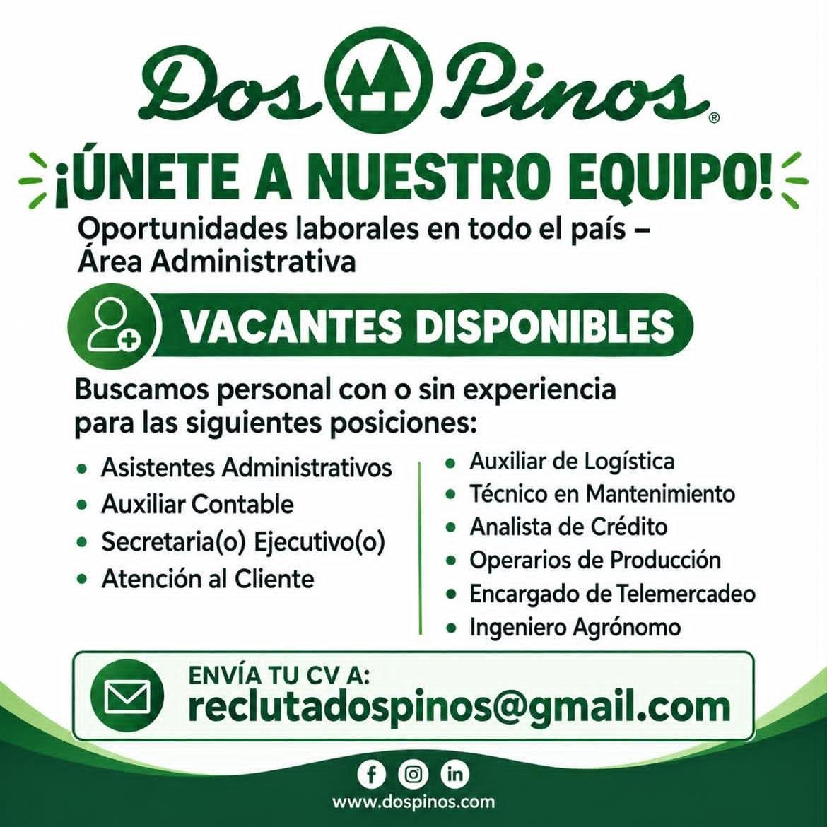 Job scam at Dos Pinos
