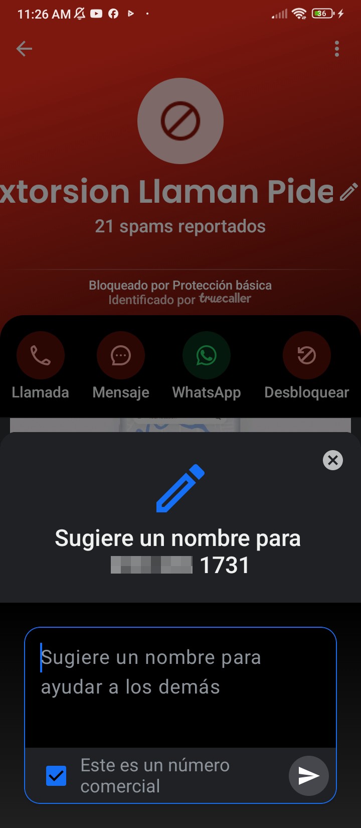 Extortion number, they ask for names and then hang up