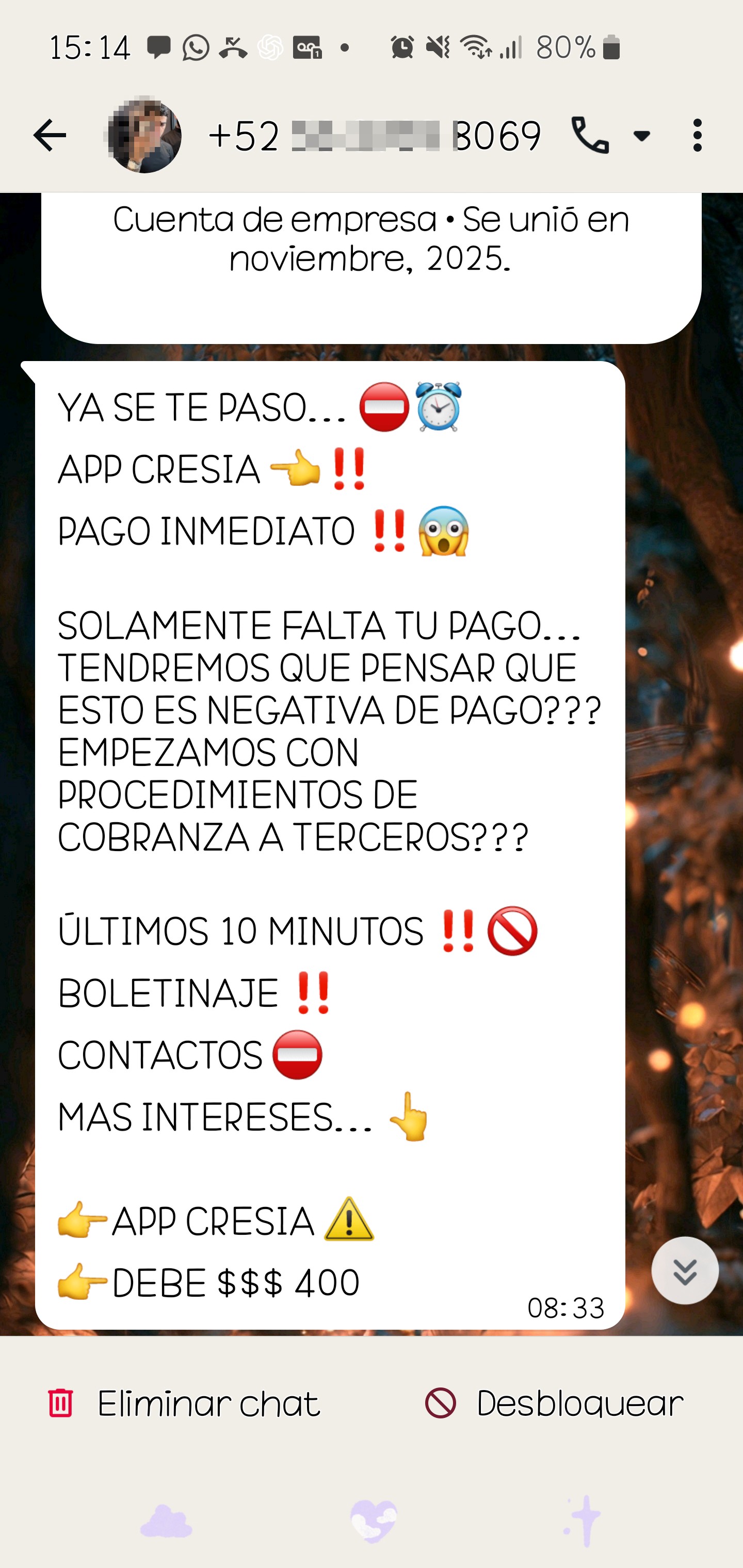 threats Cresia app