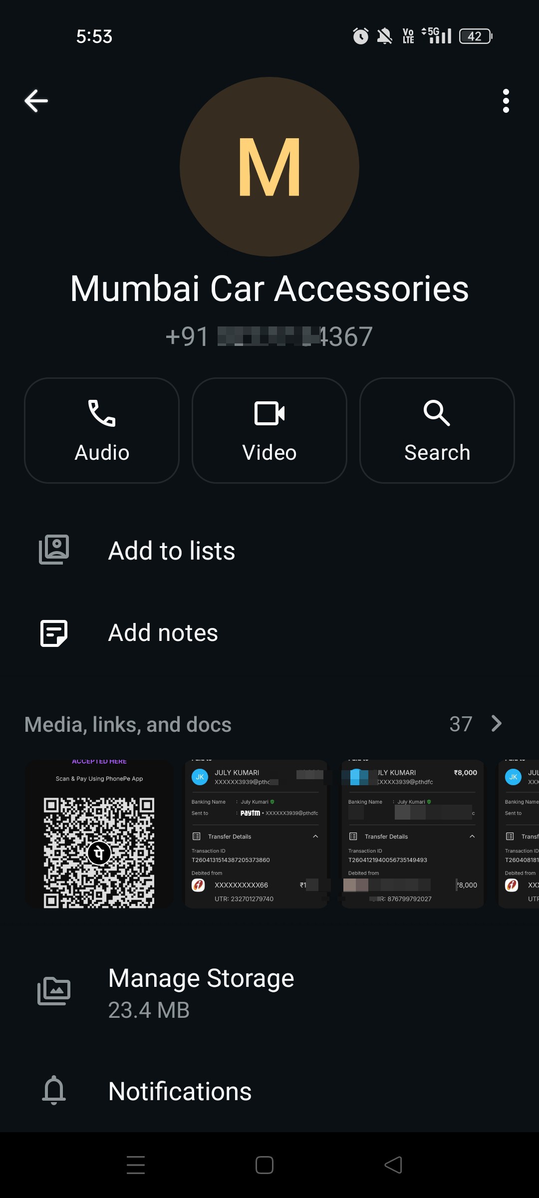 car accessories scammer  - image 2
