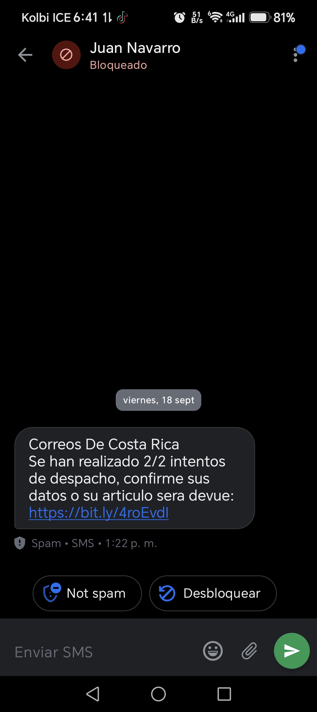 Scam with package not received from Amazon purchase