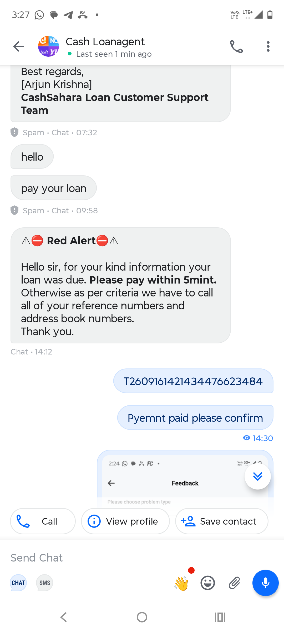 Cash Sahara is a fraud app - image 3