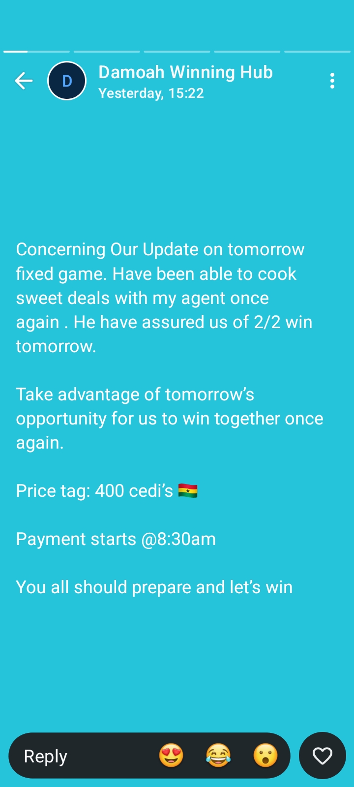 is Damoah Winning Hub a scam or not 