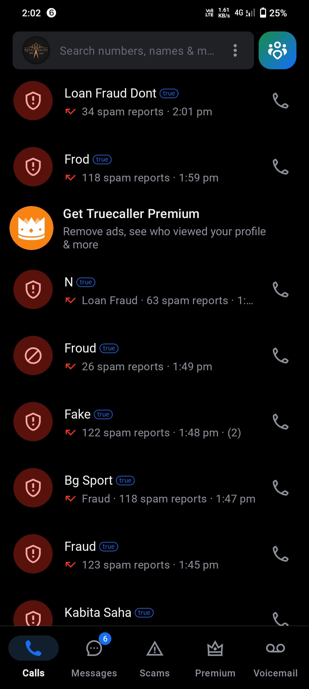 Scam calls for loan 