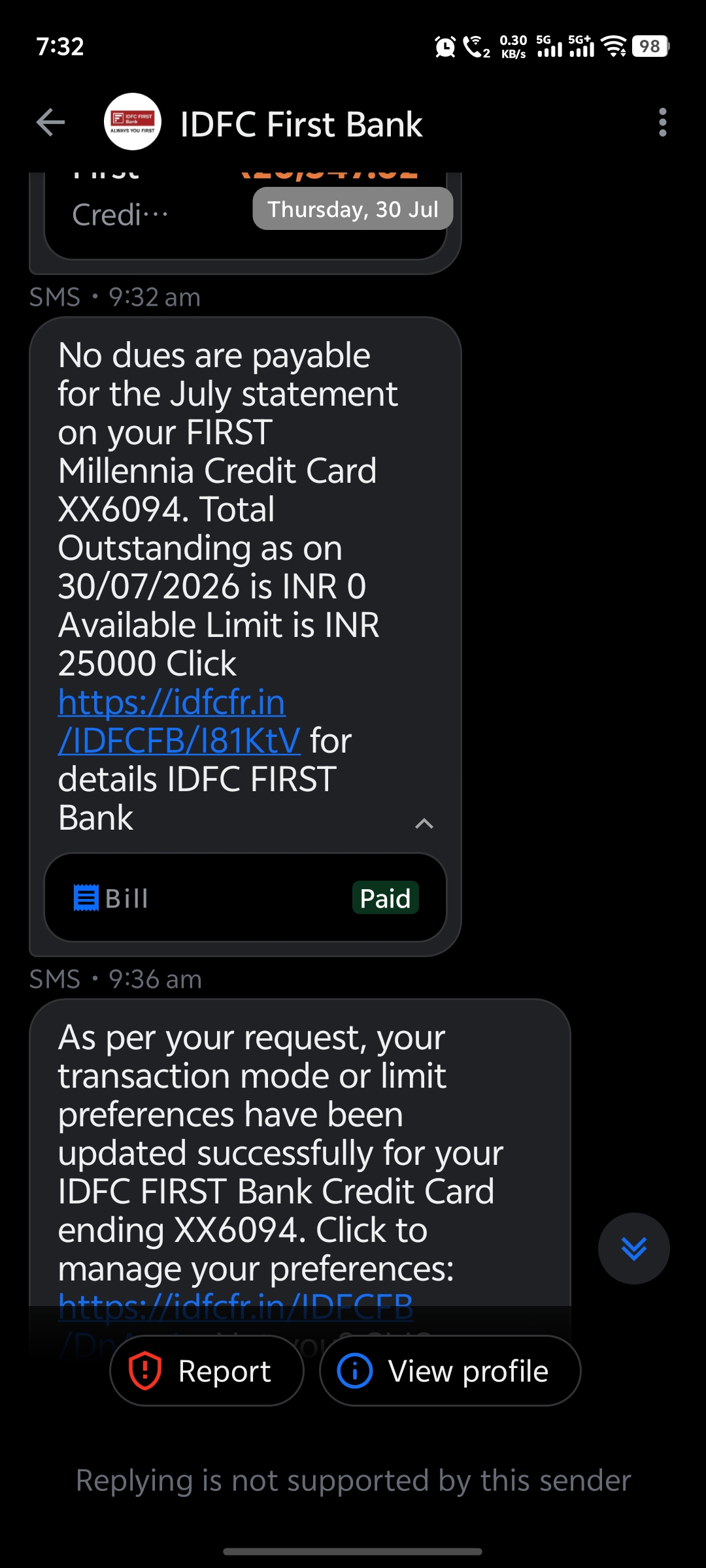 IDFC credit card bank