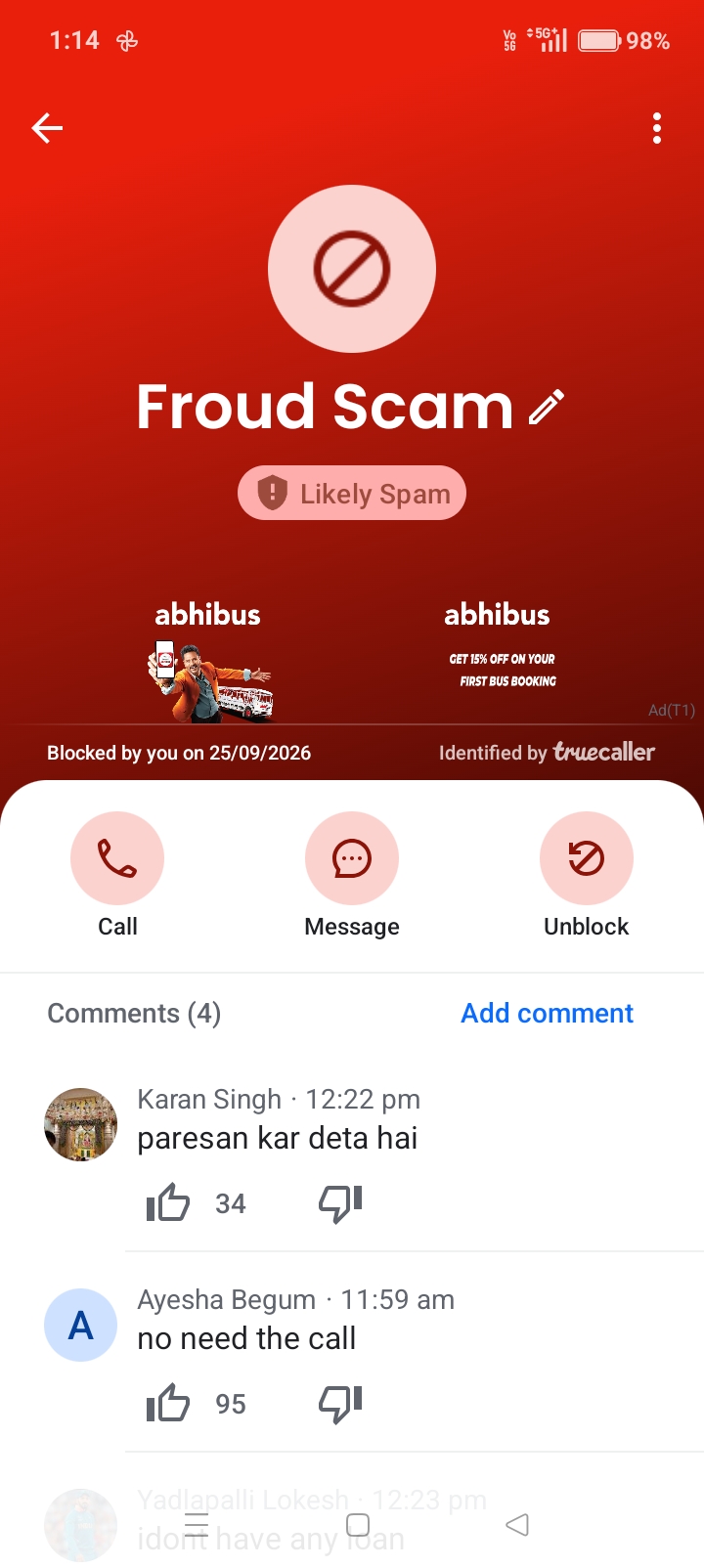 I have received so many call for loan 