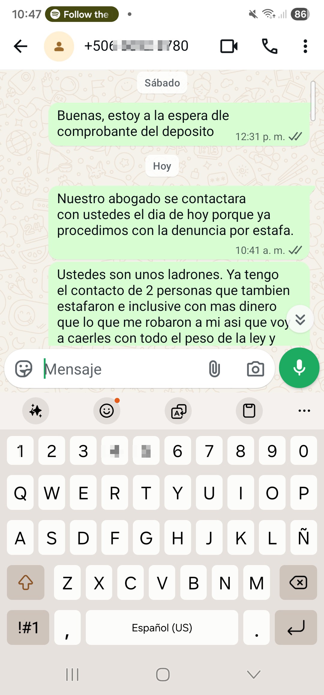 Scammer: Luis Días - M Gabriela Brenes - image 2
