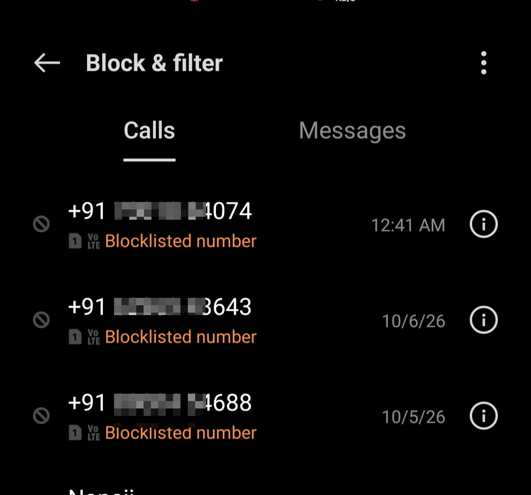 spamming and harrassing 