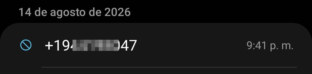 They call numbers that do not exist.