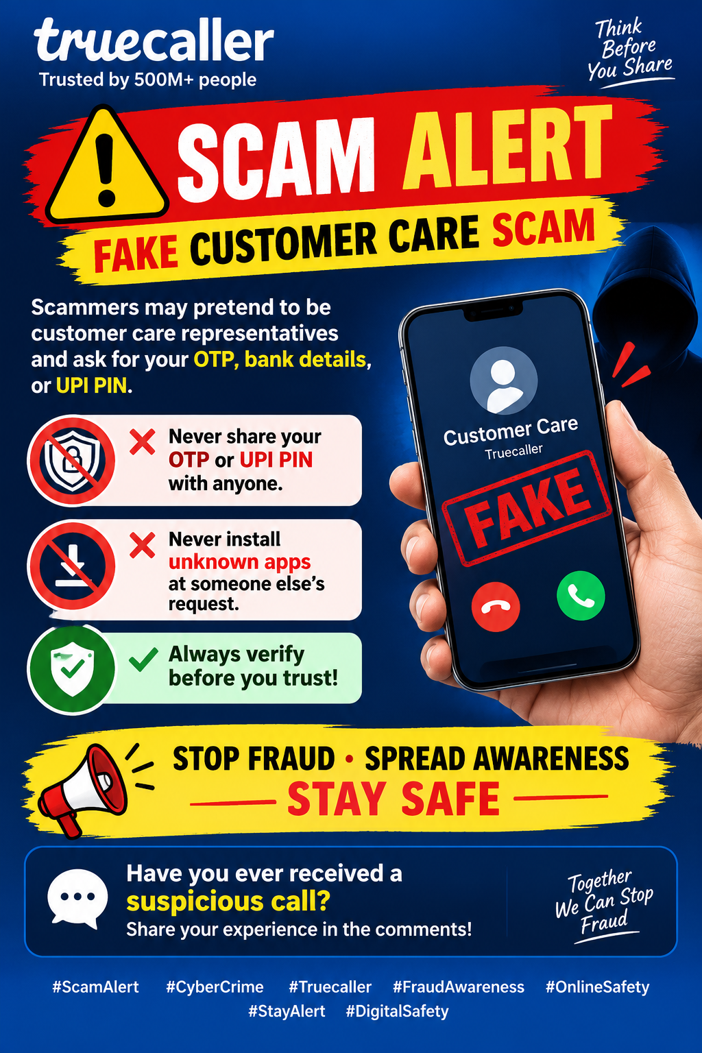 🚨 WARNING! FAKE CUSTOMER CARE SCAM