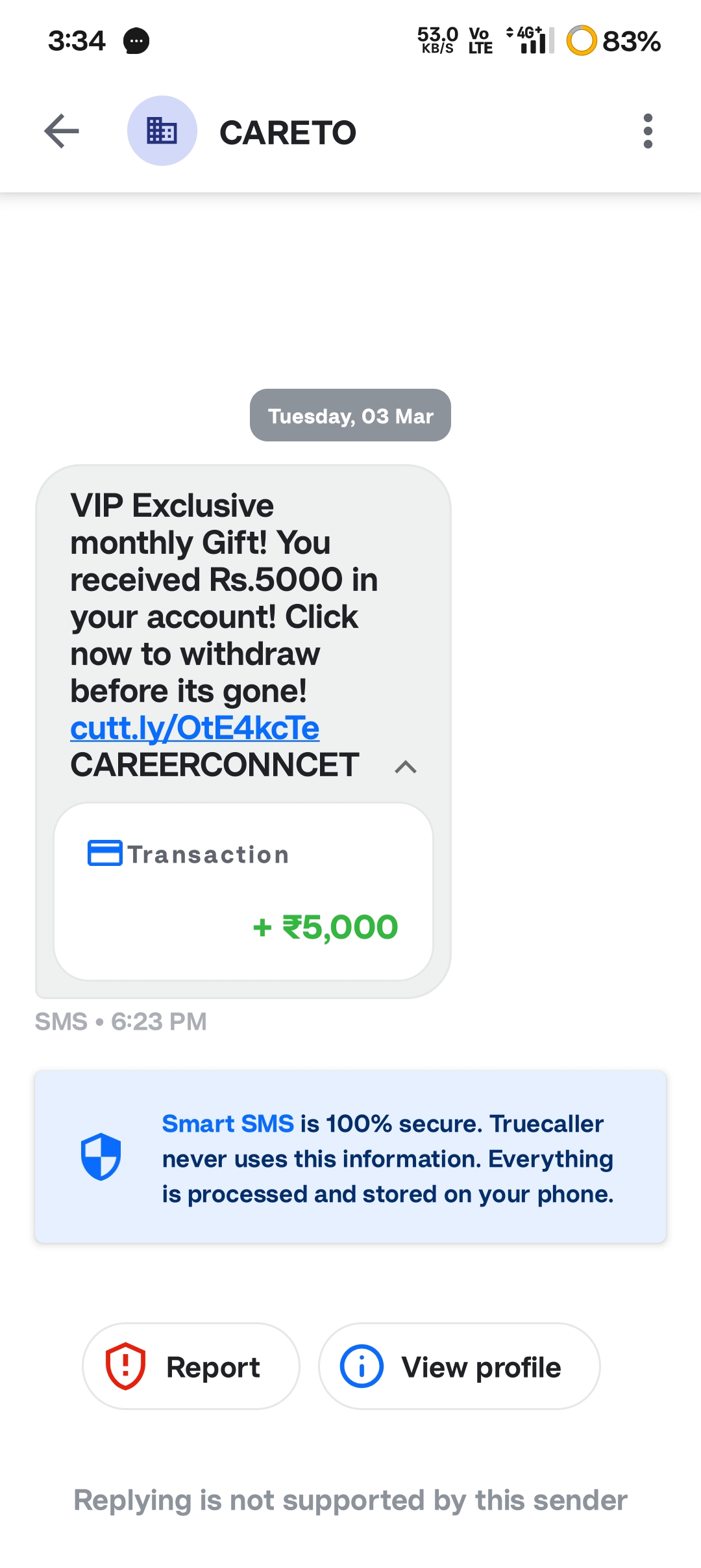 do not open link don't download app