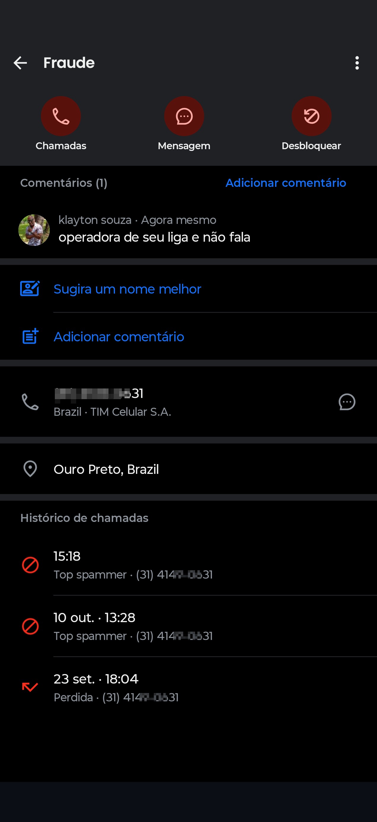 fake operator!