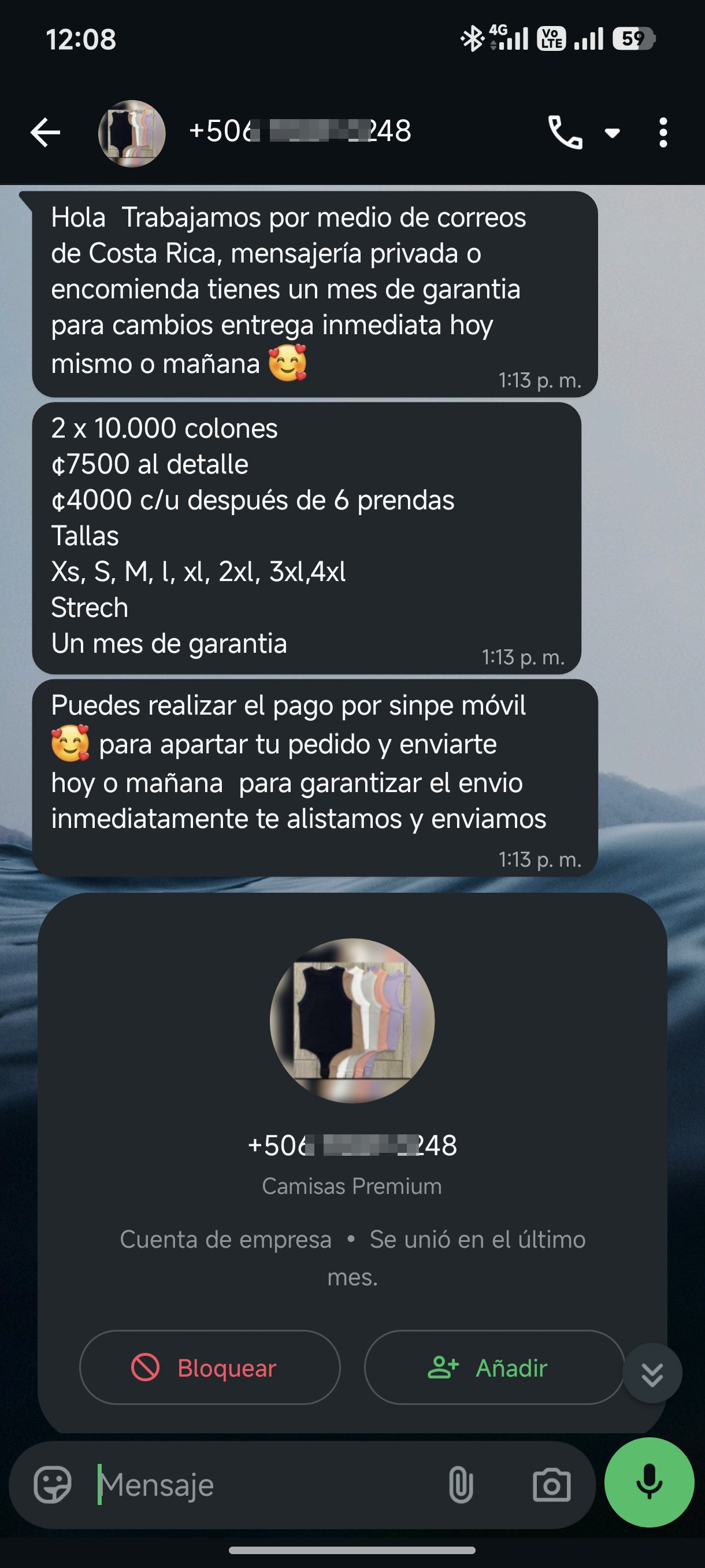 Clothing scam