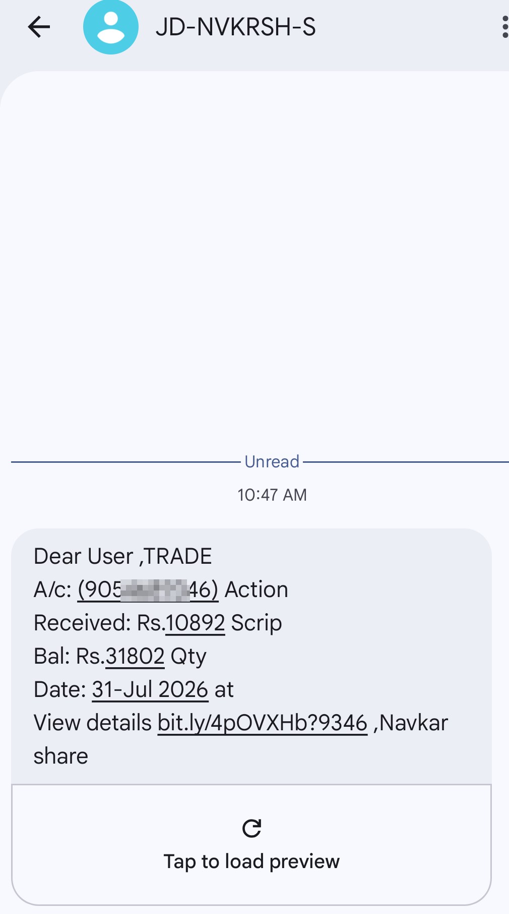 ACCOUNT CREDITED CHECK SCAM