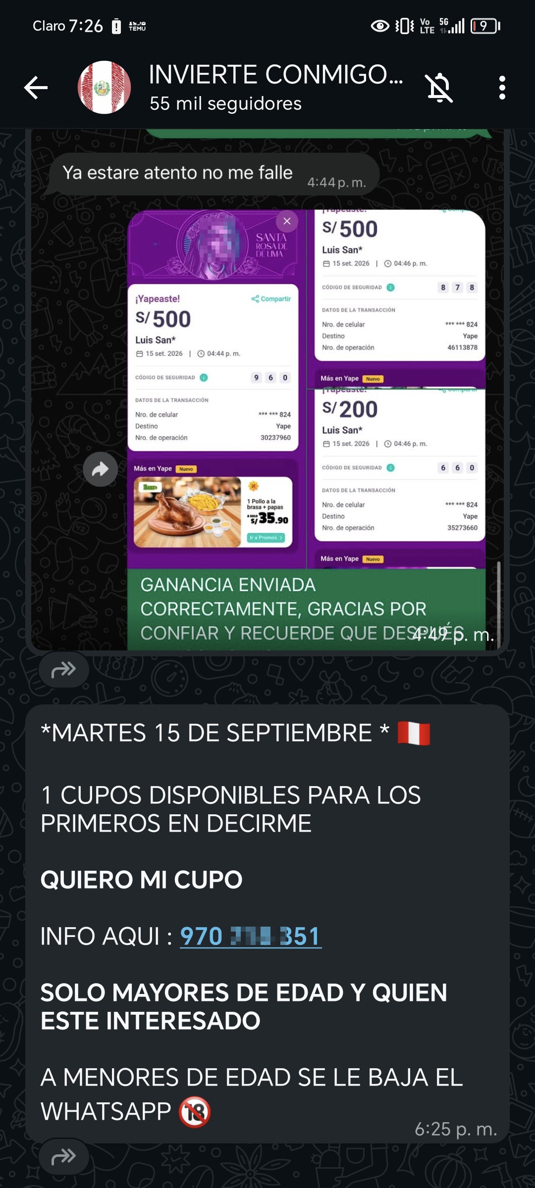 SCAM "CANAK INVEST WITH ME"