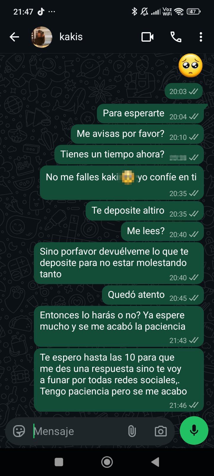 kakis estafadora