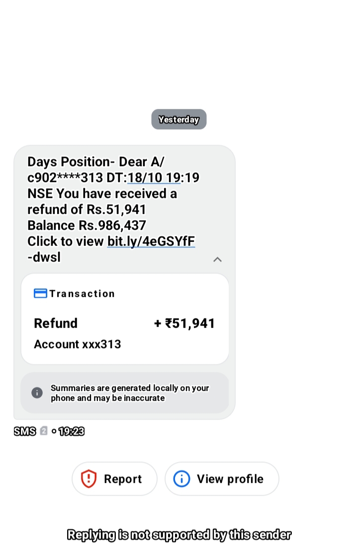 ⚠️Possible Financial Scam SMS