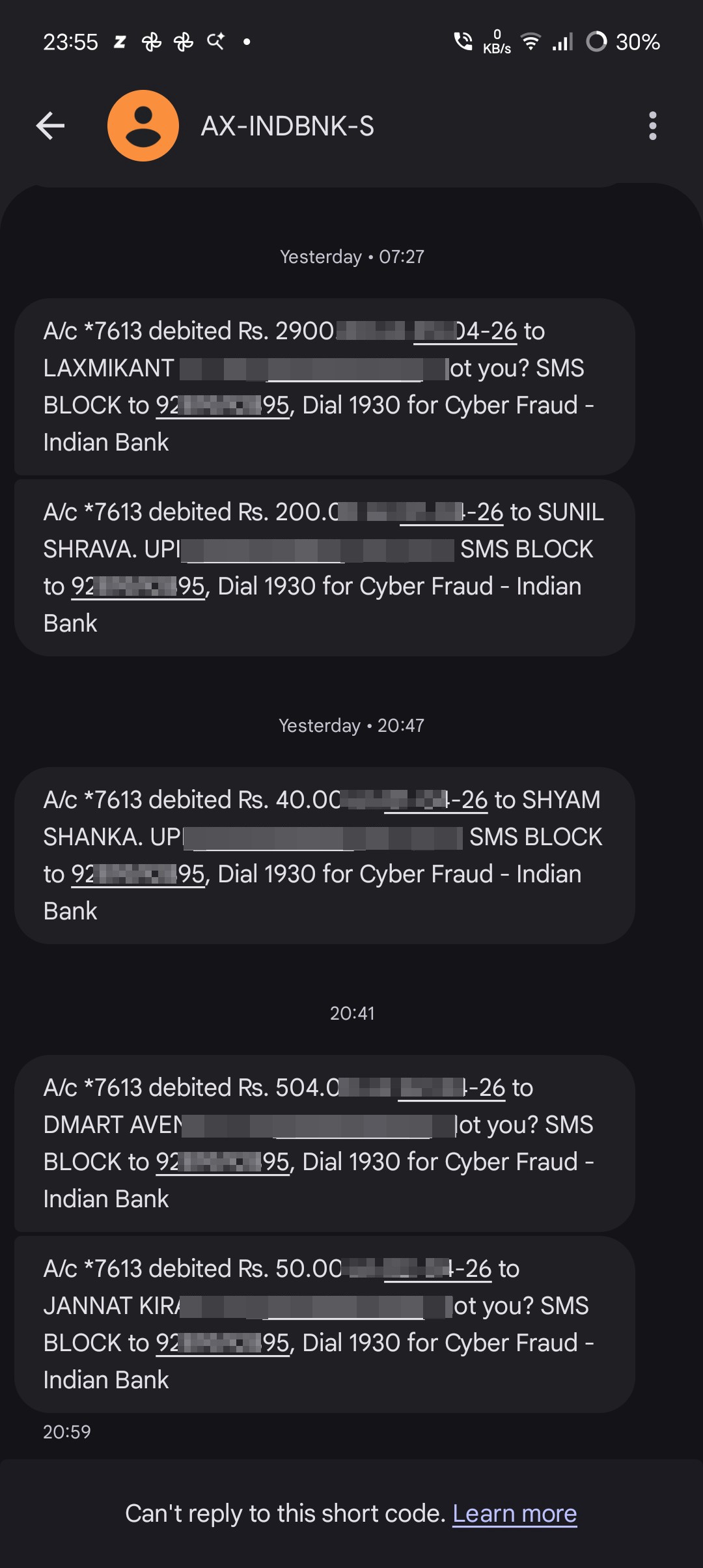 Indian Bank Scam By Google Messages 