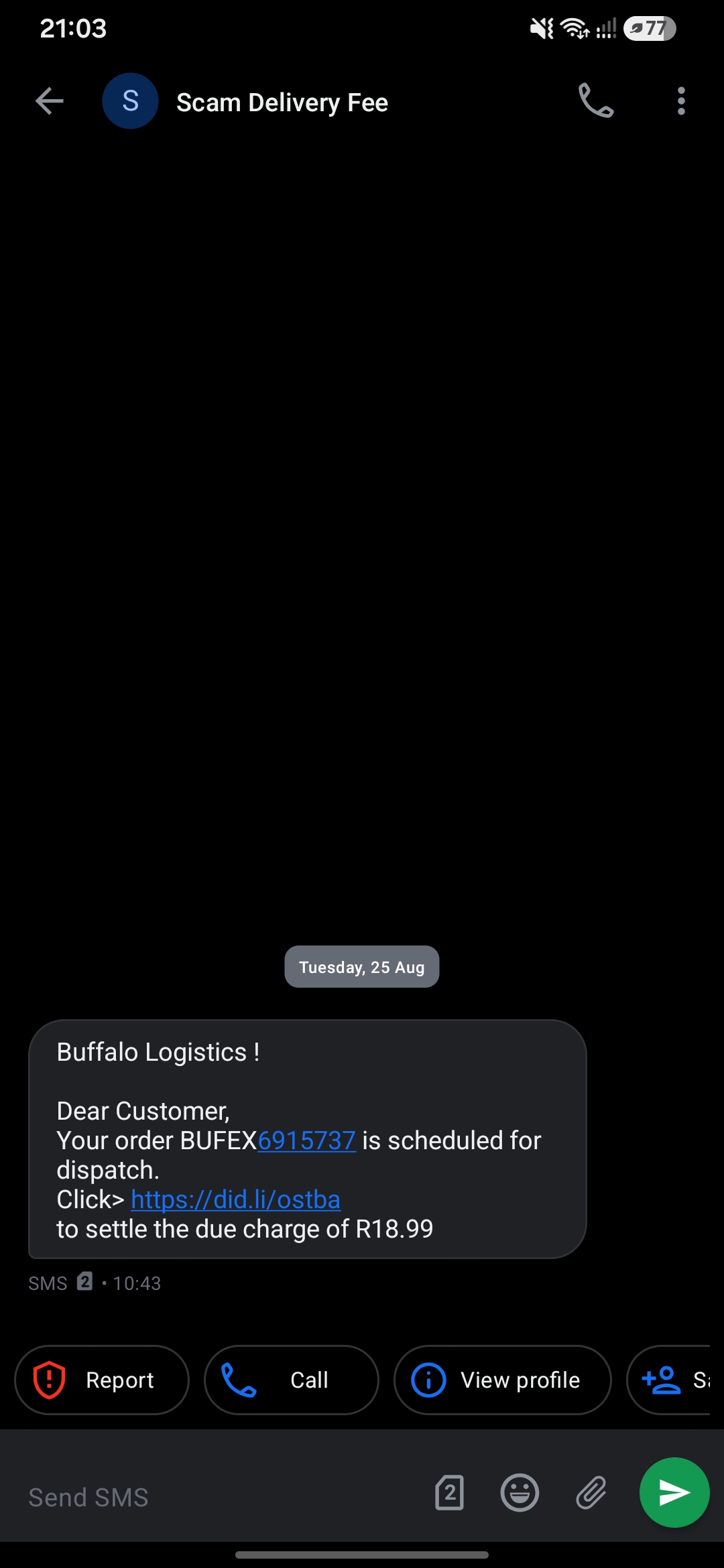 Scam alert ⚠️ 