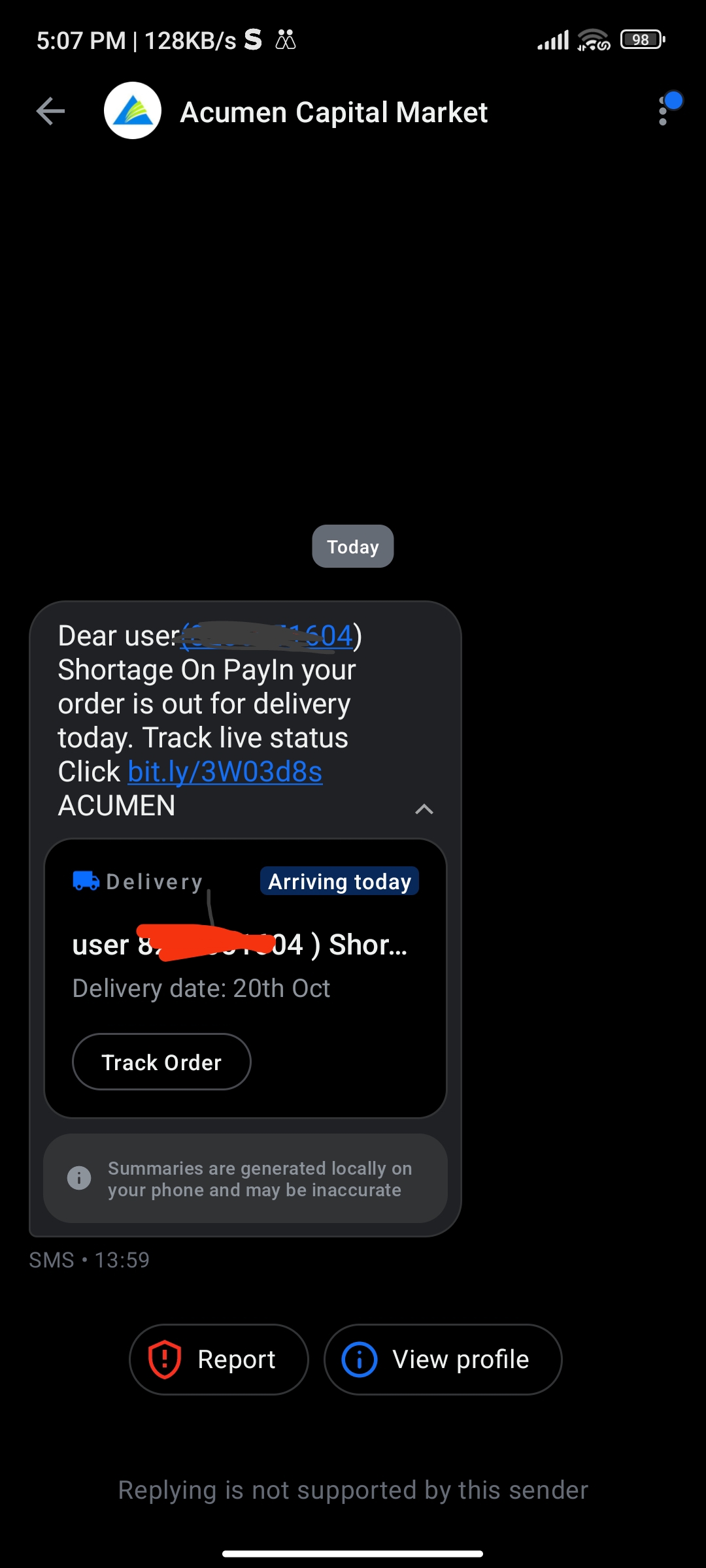 Delivery related scam🫡