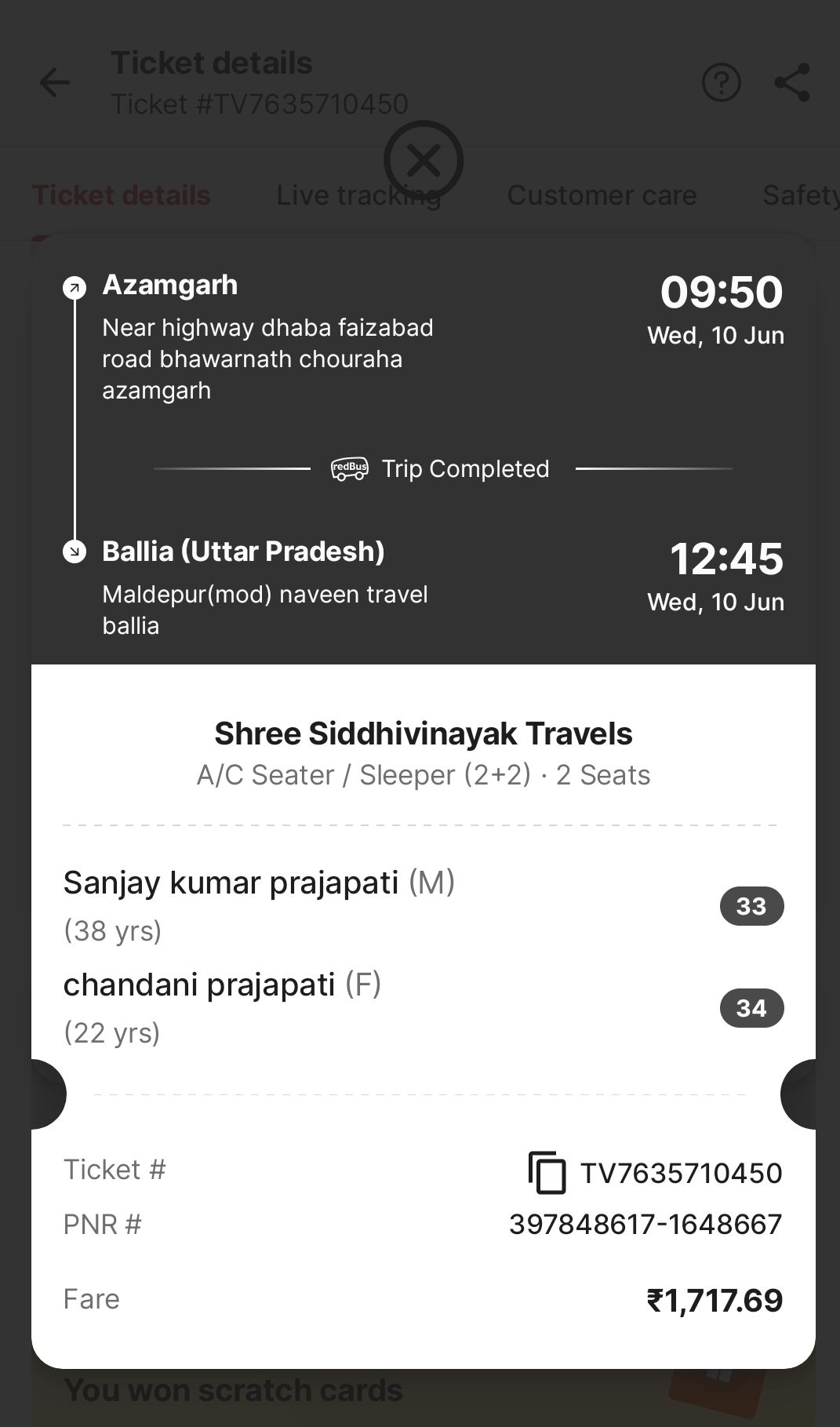 I booked a bus through the RedBus app. The bus was late from its scheduled time, so I canceled the booking. I have not received the refund yet. - image 3