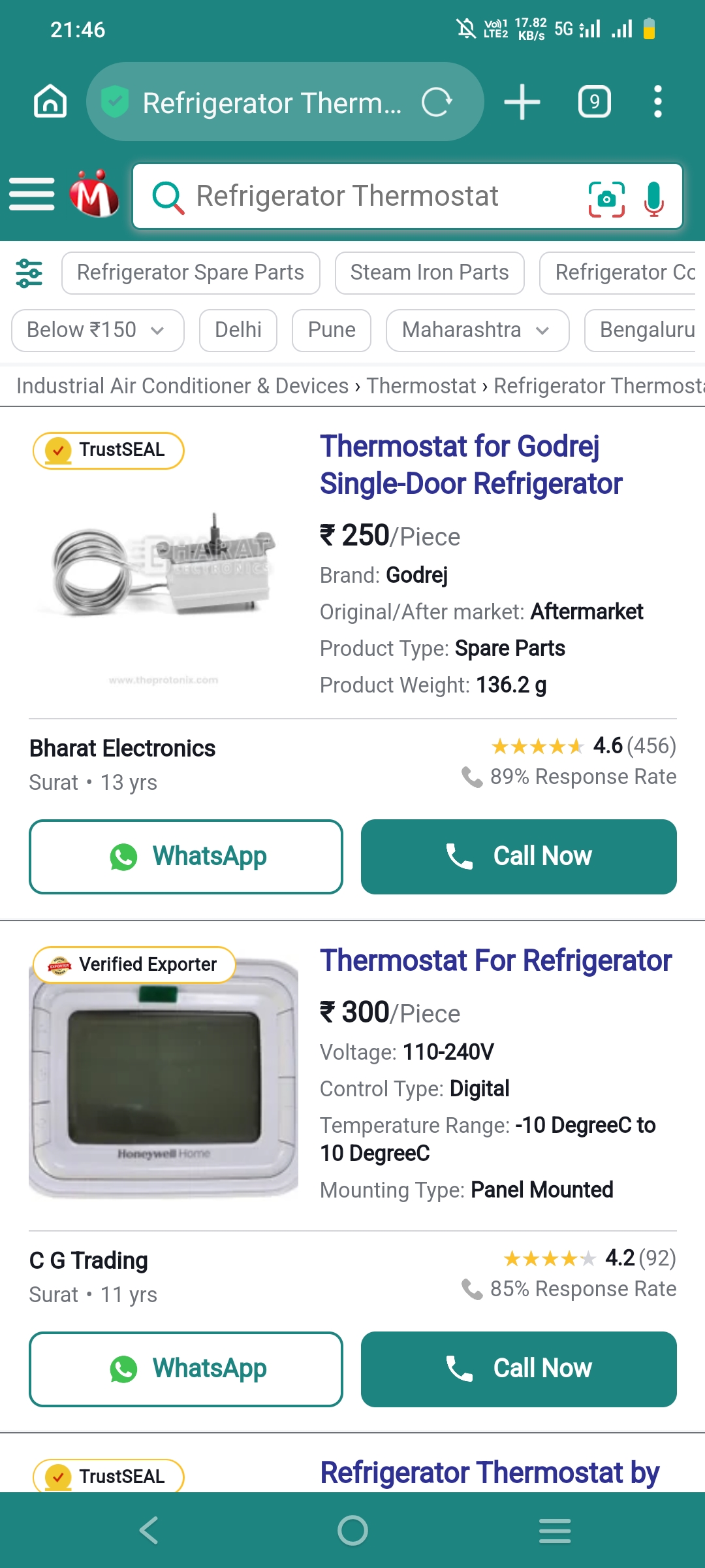 Be alert on fridge and Washing machine repairing, Check part photos with cost online then pay them. - image 3