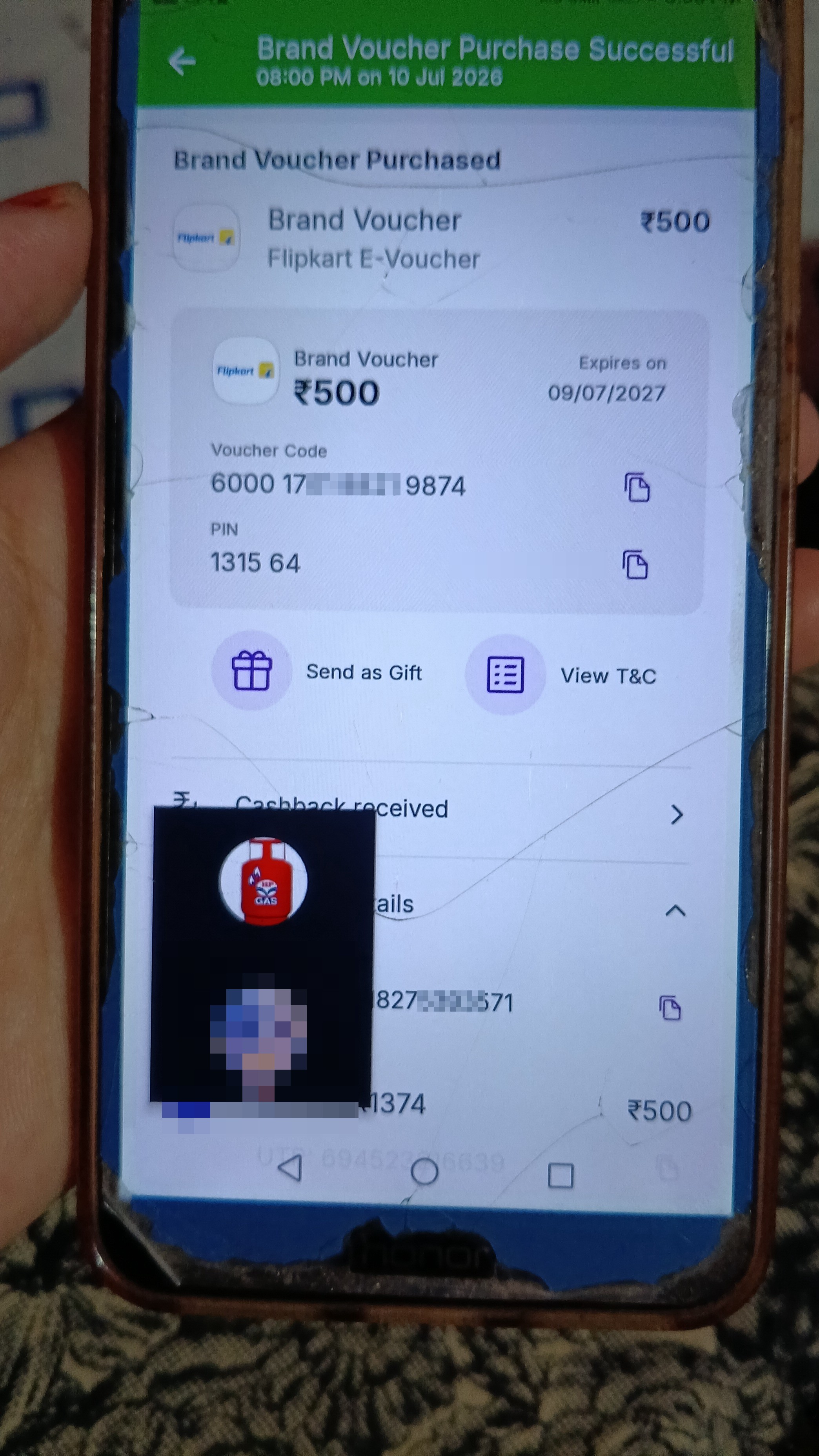 He told me he is from Hp gas office and then make me payment him 500 and now vanished - image 2