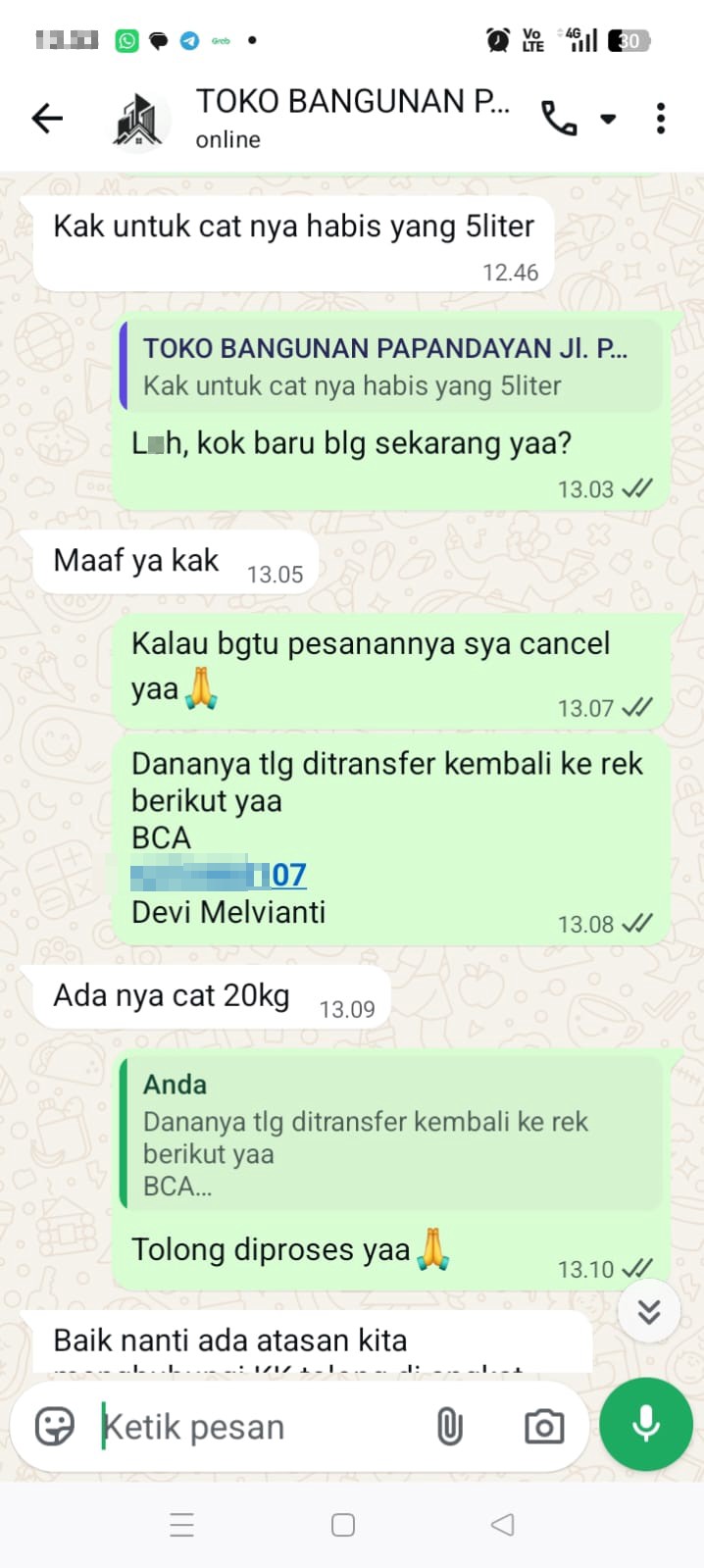 A scammer's Instagram account is impersonating our store using their fake number. - image 2