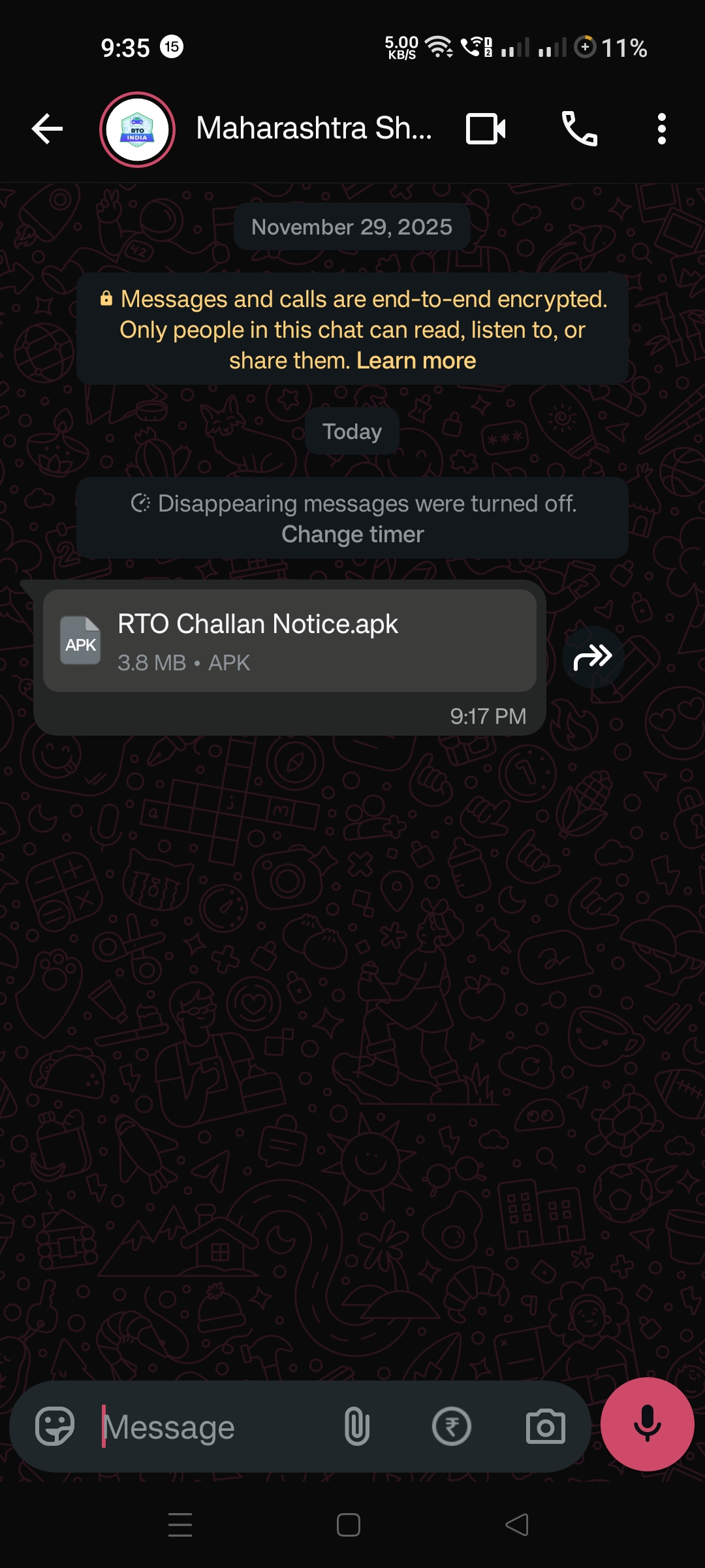 🚫 RTO Challan apk scam alert 🚫